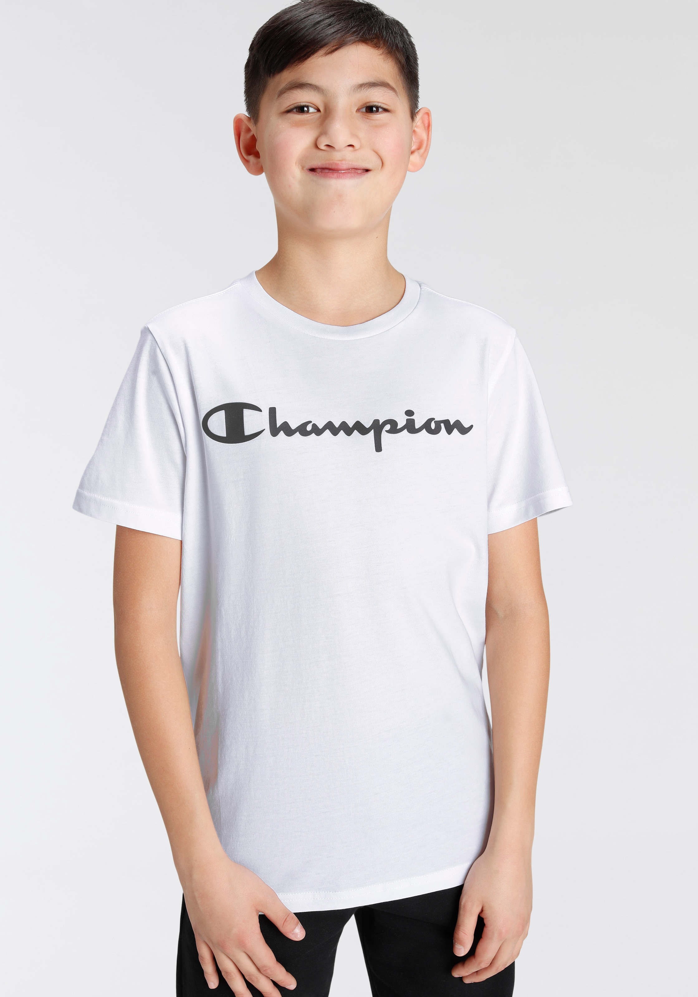 Modische Champion ohne Crewneck - shoppen T-Shirt Mindestbestellwert T-Shirt Kinder« »2Pack für