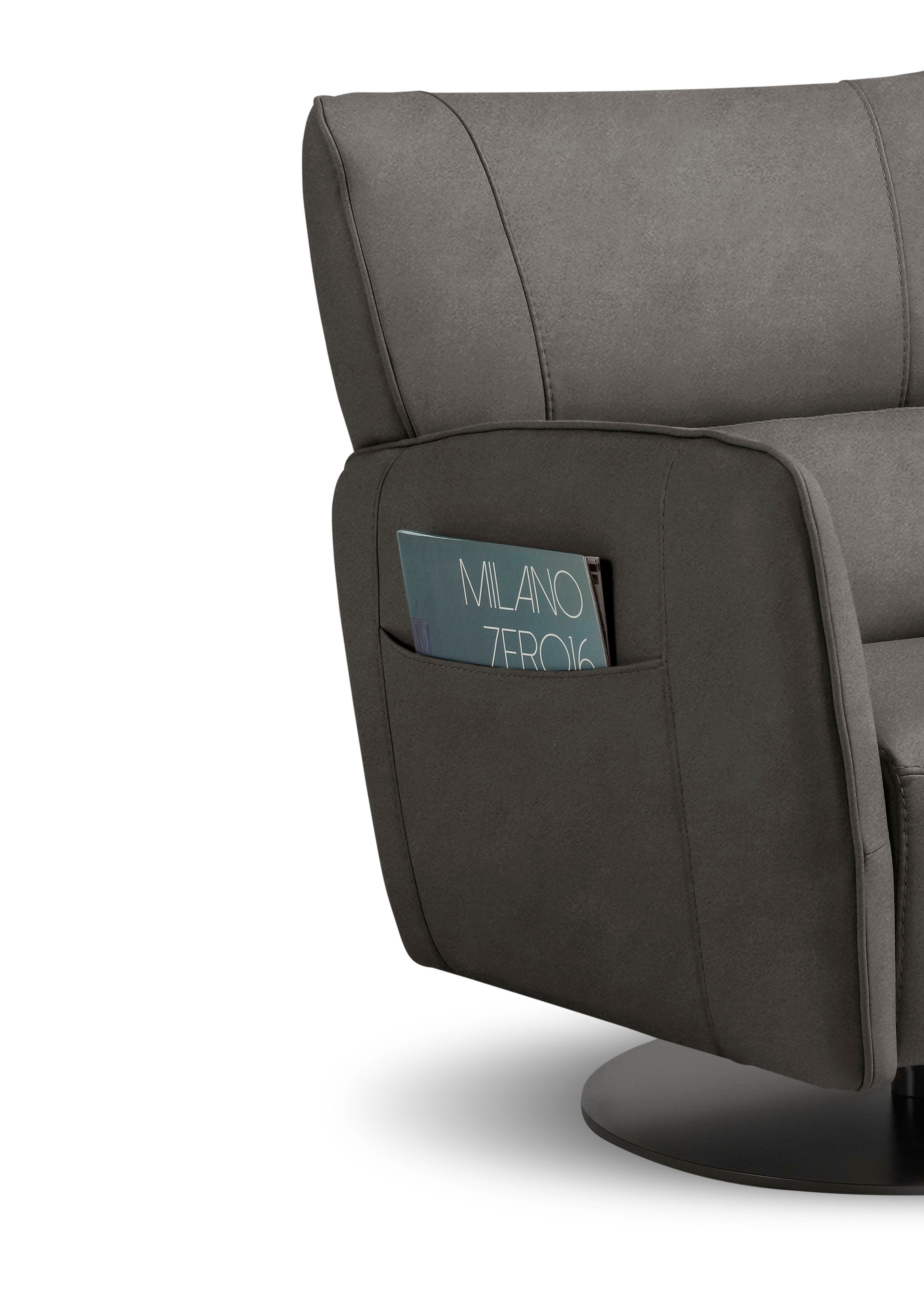 Egoitaliano Fauteuil »Honey« inkl. seitlicher Einstecktasche, drehbar und mit Wipp-Funktion