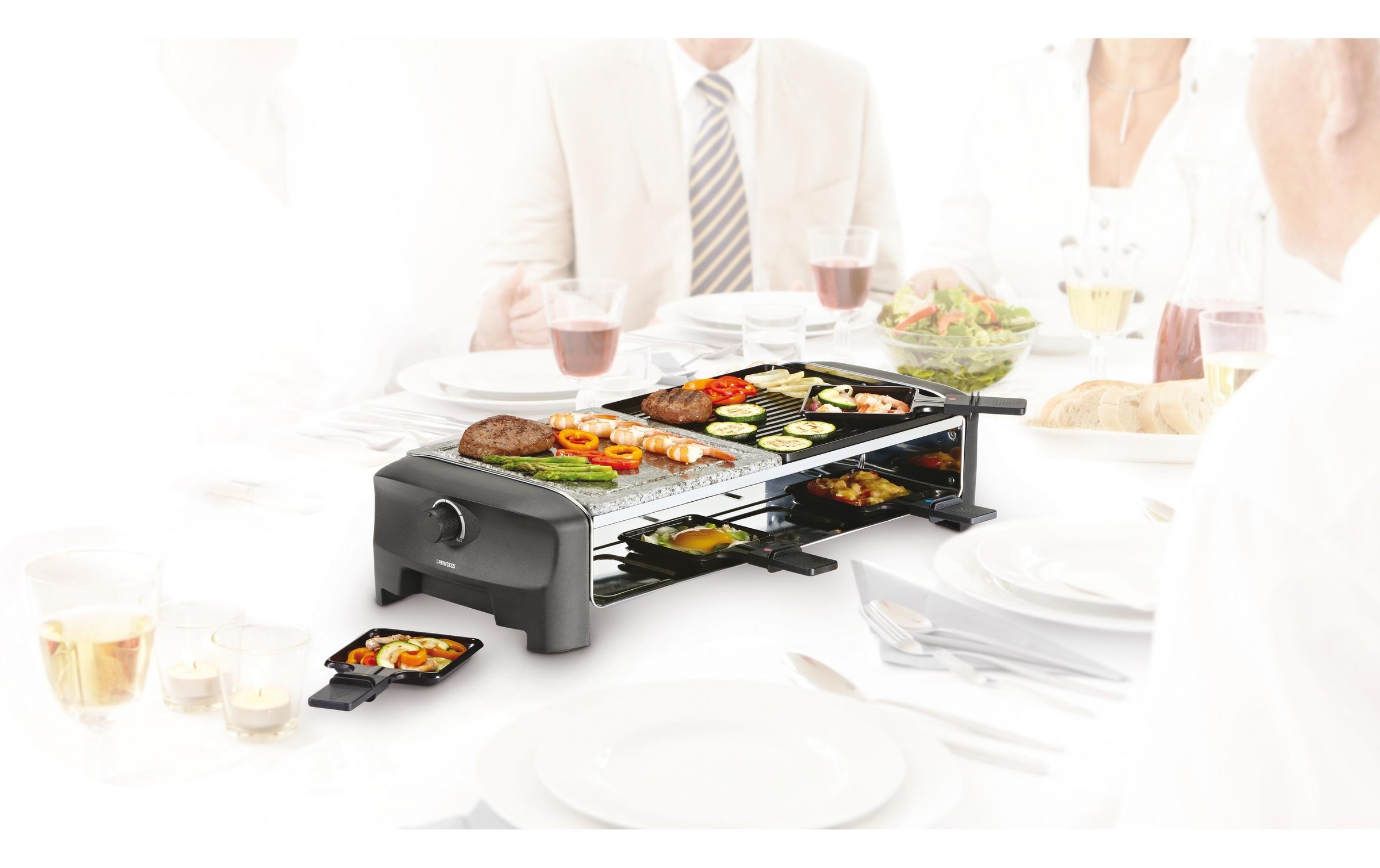 PRINCESS Raclette »Grill und Stone 8er«, 1400 W