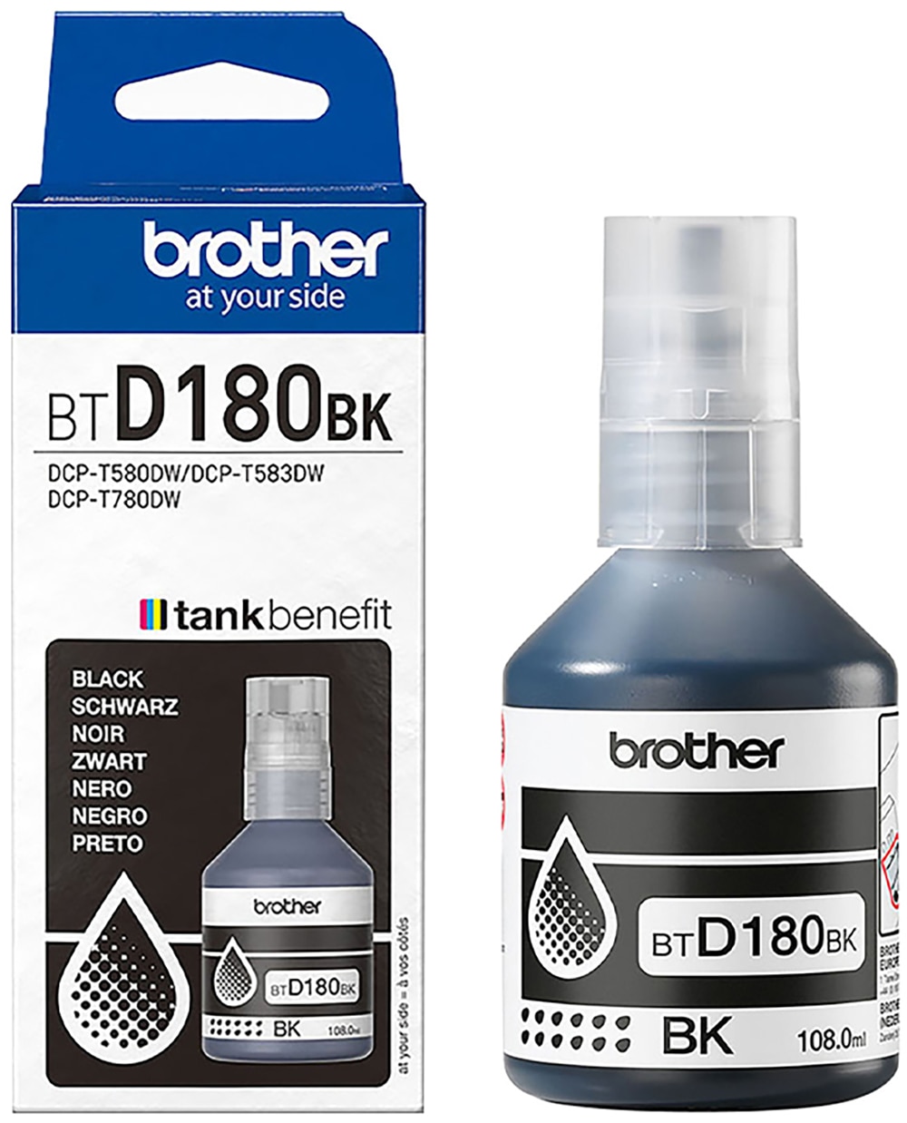 Brother Encre de recharge »BTD180BK« für Brother