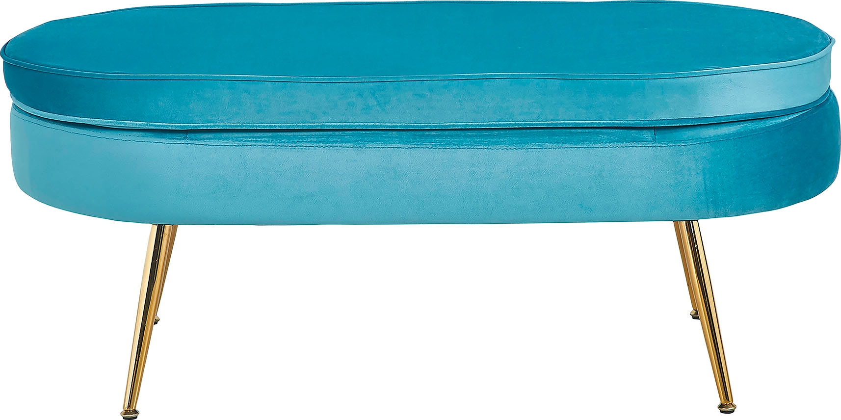 SalesFever Polsterhocker »Clam«, oval, Breite 99 cm