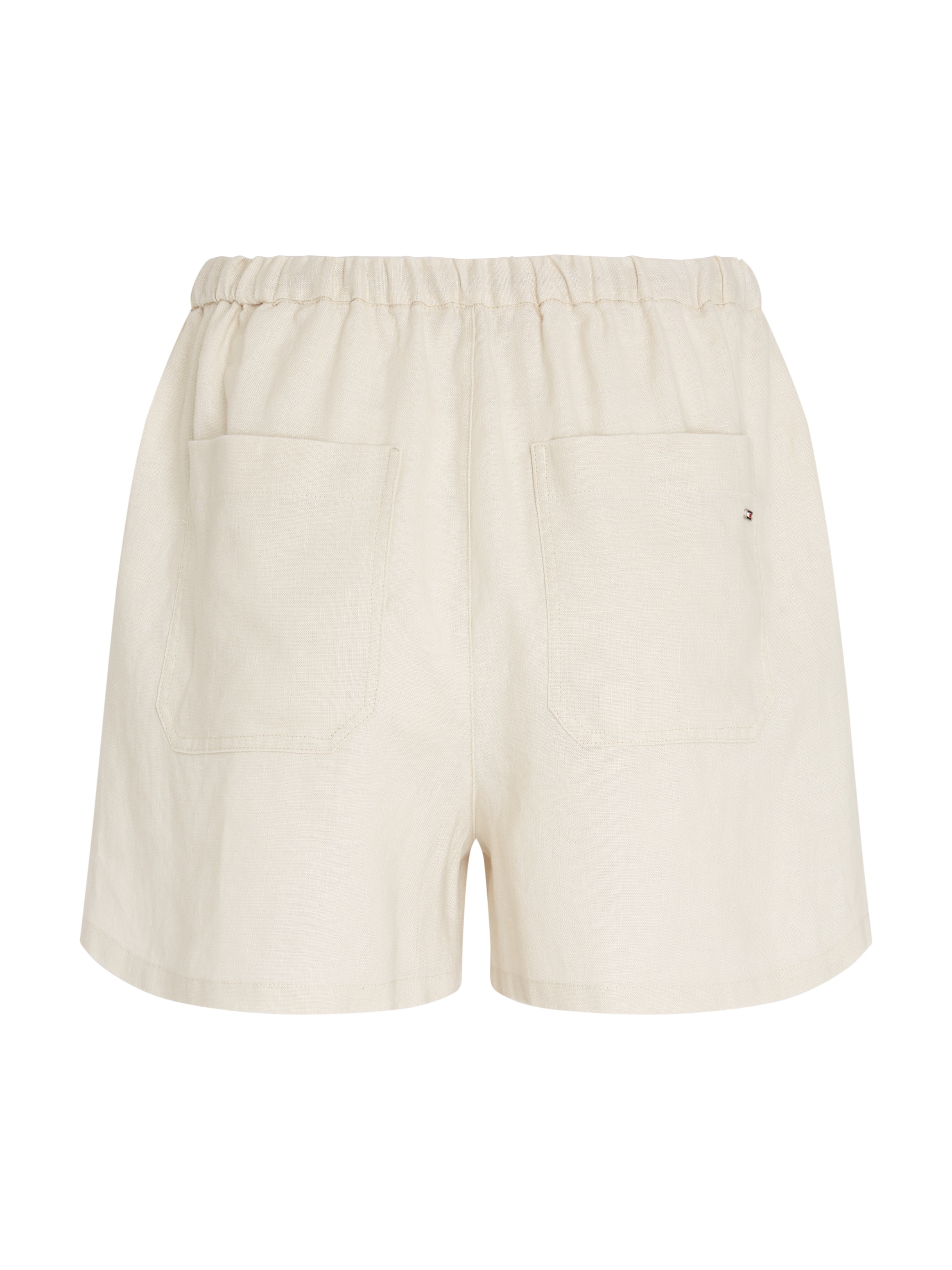 Tommy Hilfiger Shorts »PULL ON CASUAL LINEN SHORT«, mit Logostickerei