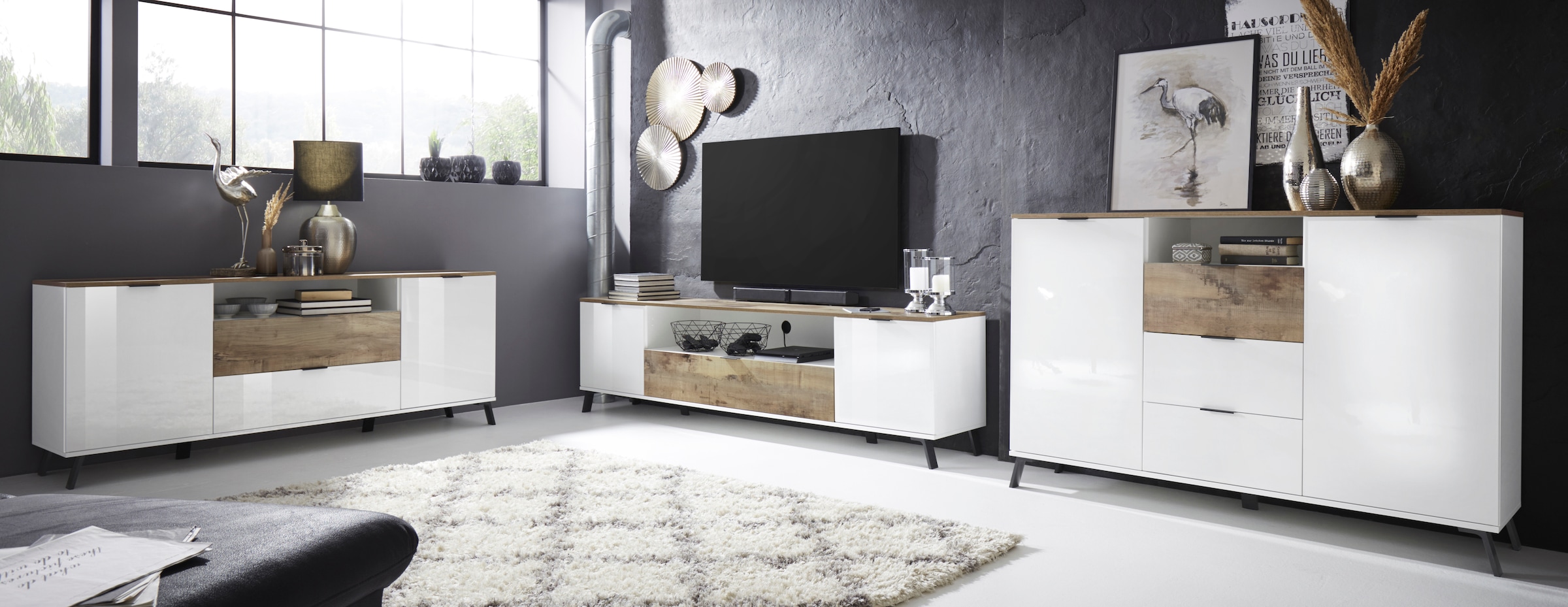 INOSIGN Lowboard »CASANOVATV-Board, TV-Schrank«, Breite ca. 220 cm