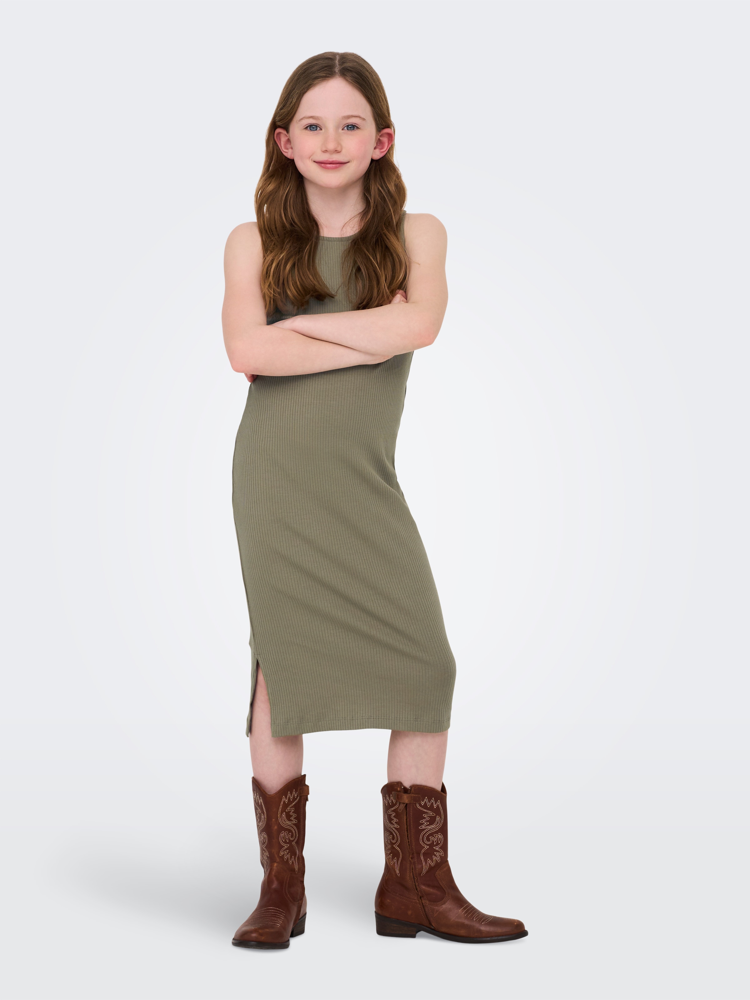 KIDS ONLY Robe en jersey »KOGBELFAST LIFE S/L MIDI DRESS NOOS JRS«
