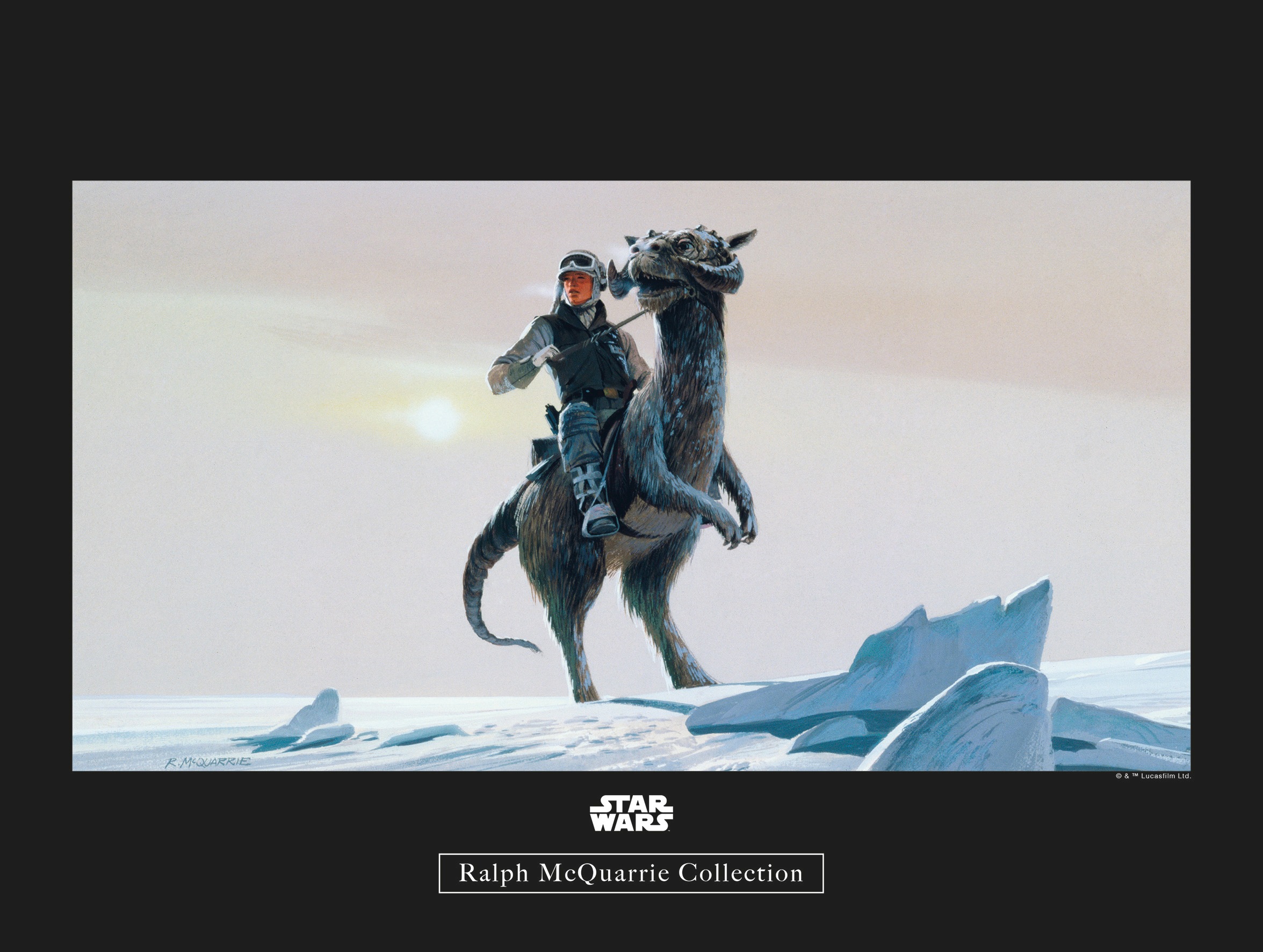 Image of Komar Bild "Star Wars Classic RMQ Hoth Tauntaun" Star Wars 1 Stk. tlg. Wandbild zur Dekoration im Kinderzimmer - ohne Rahmen
