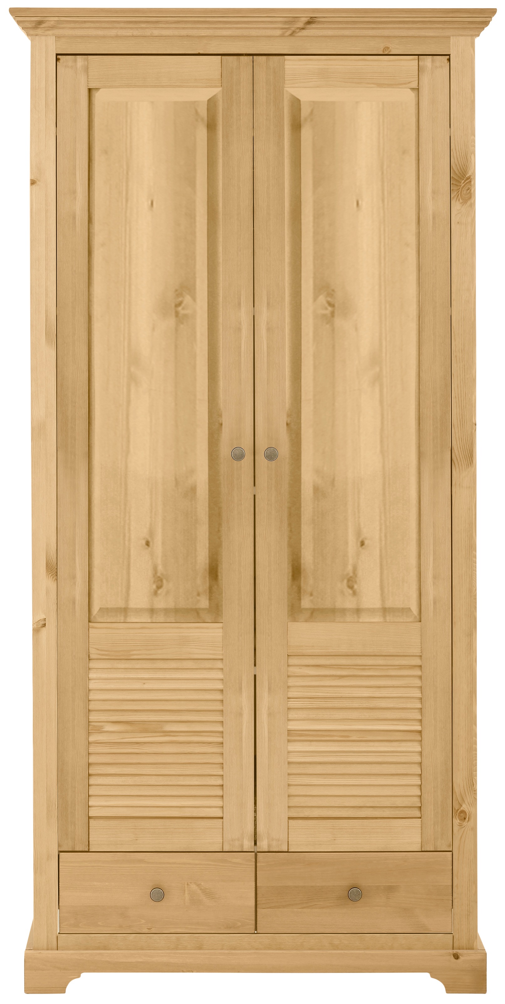 Image of GOODproduct Garderobenschrank "Ayanna" Breite 94 cm, 2-türig, aus massiver Kiefer, FSC