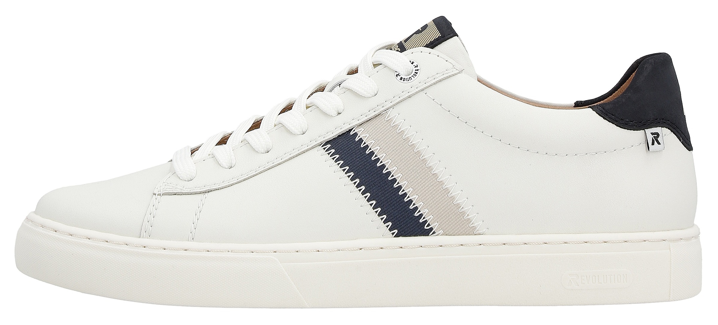 RIEKER Sport Sneaker, mit Leder-Innenfutter, Freizeitschuh, Halbschuh, Schnürschuh