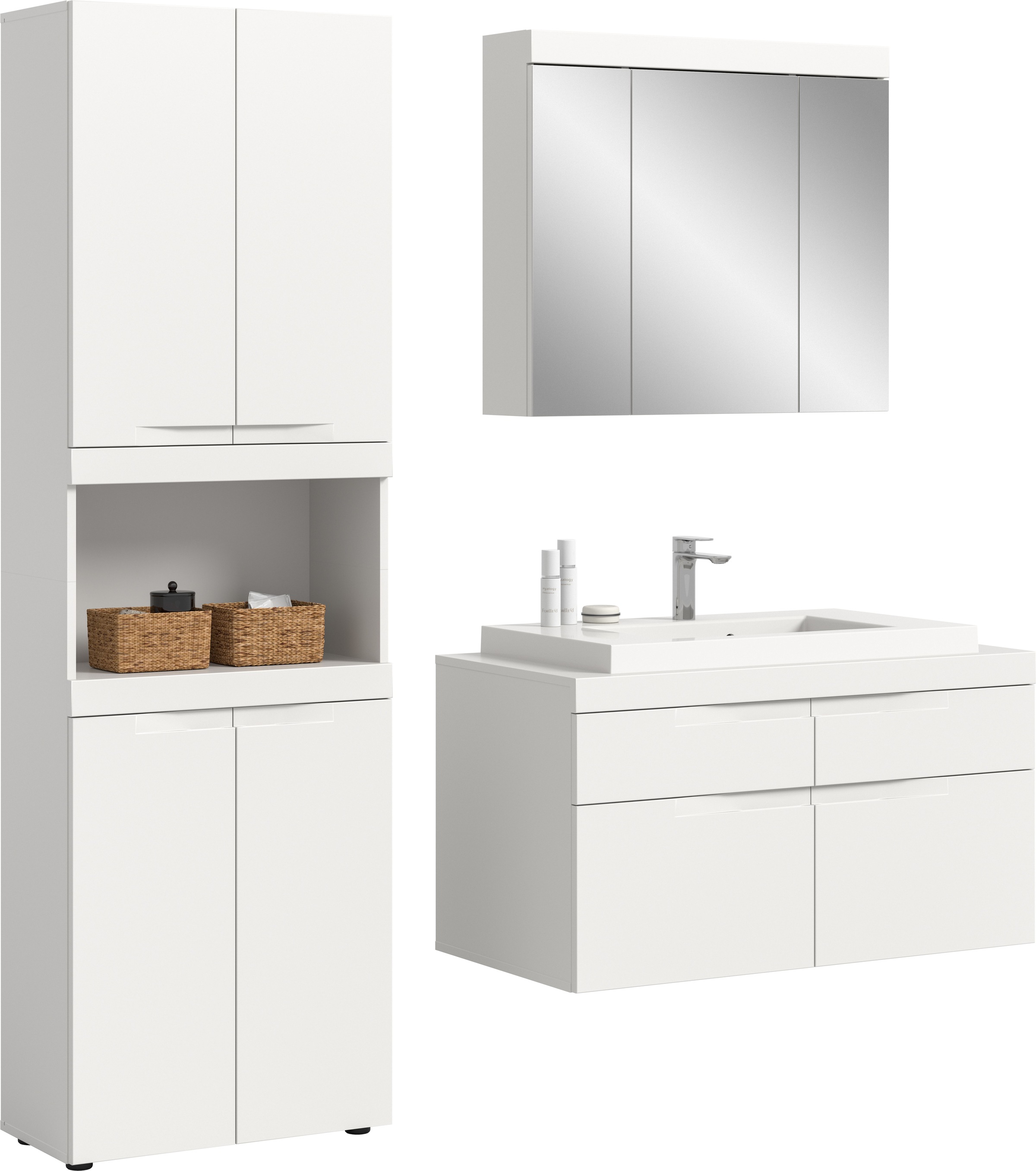 Image of GOODproduct Badmöbel-Set "MAOI, 3-teilige Badkombination, hochwertige MDF Front"