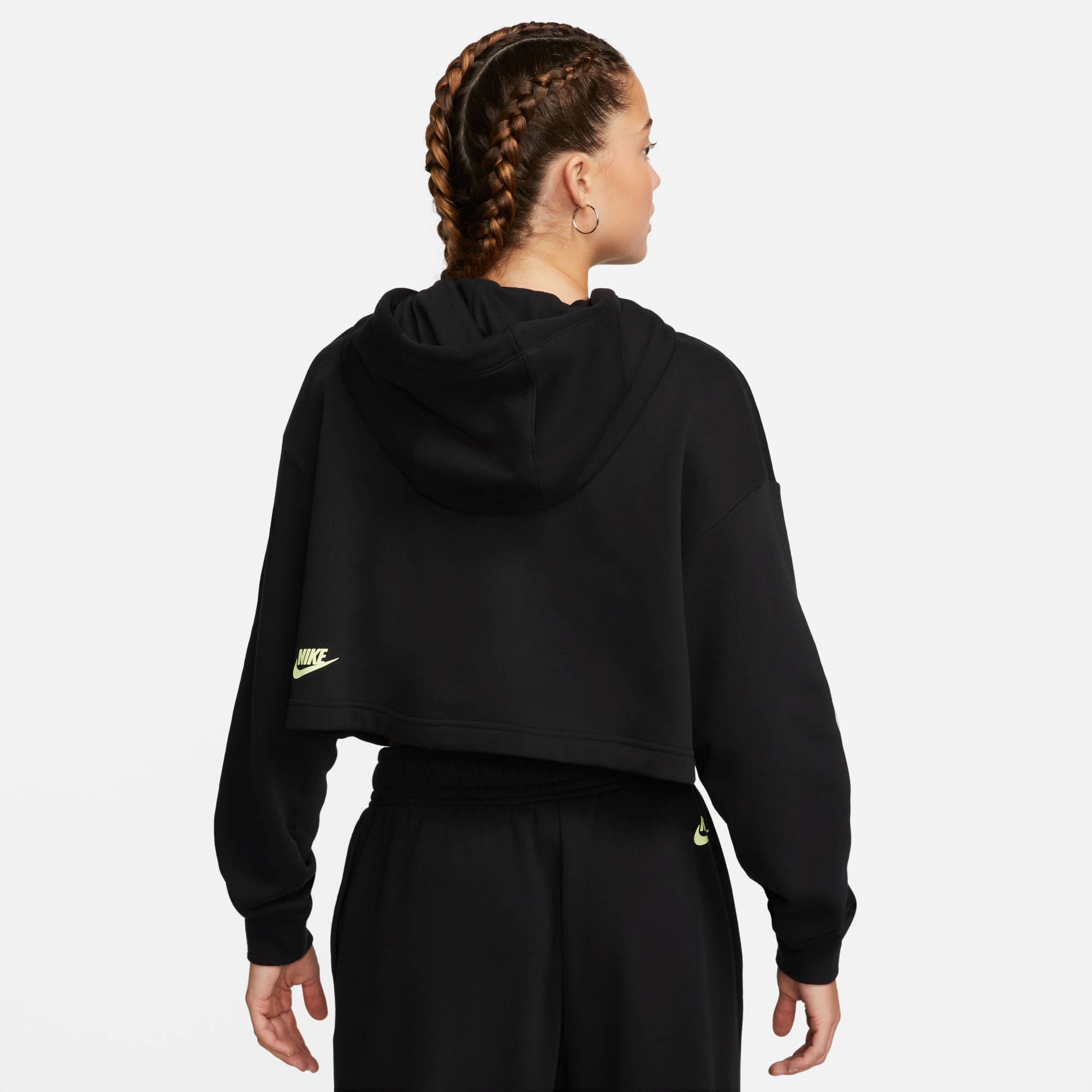 Nike Sportswear Kapuzensweatshirt »W NSW FLC PO HOODIE CROP DNC«