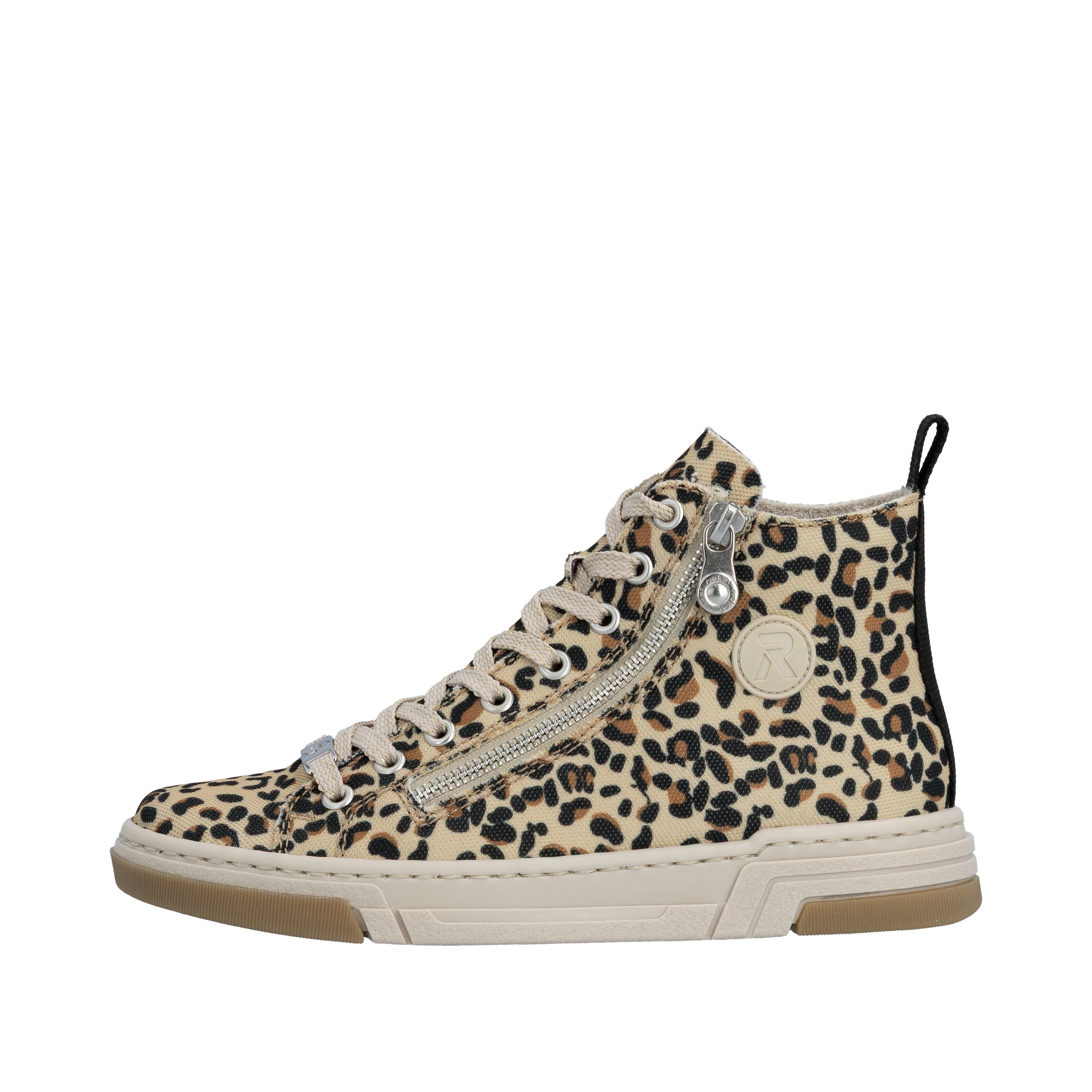 Rieker Schnürboots  High Top Sneaker, trendy Stiefelette mit seitlichem Reissverschluss