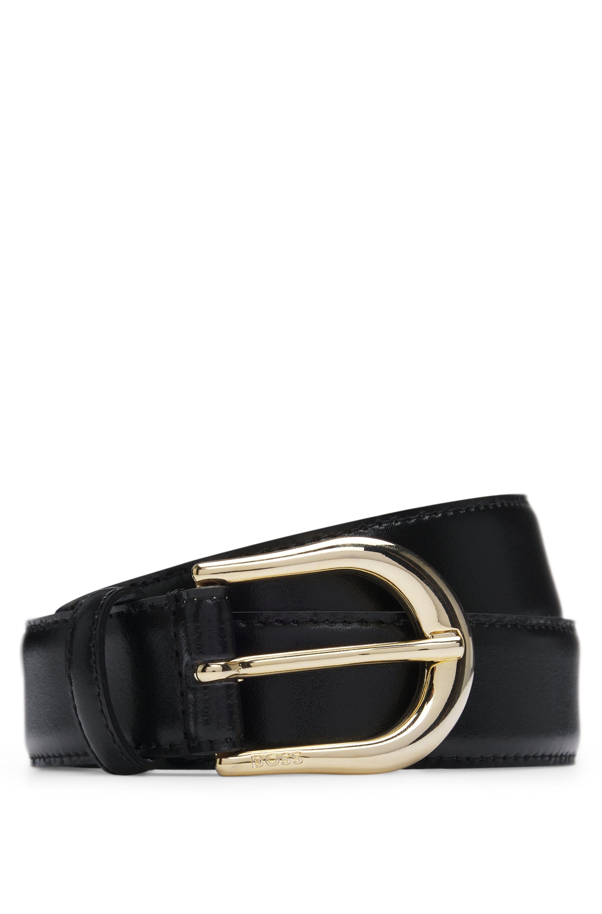 BOSS Ceinture en cuir »Carol-St-G_Sz30« mit abgerundeter Schliesse