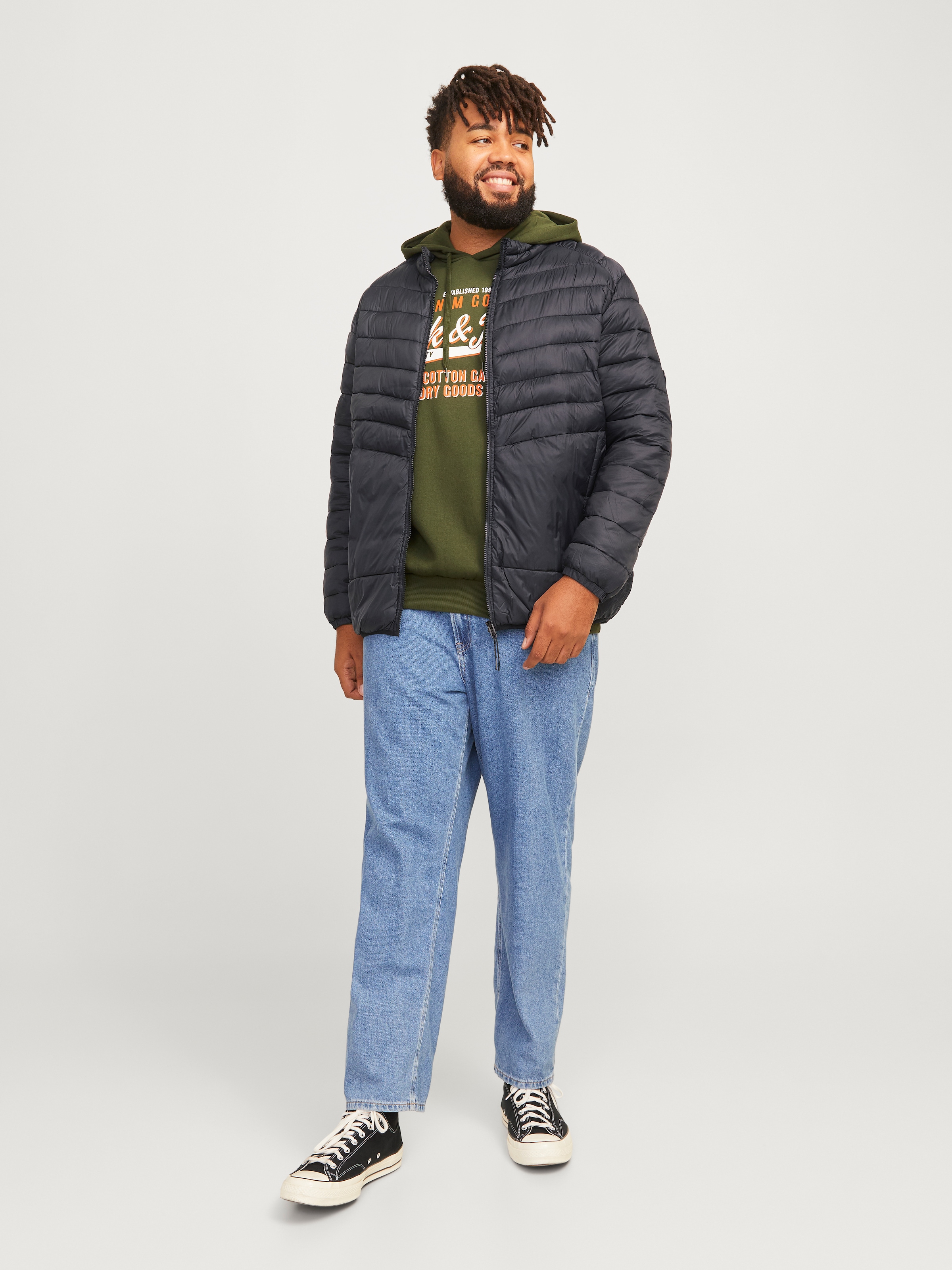 Jack & Jones PlusSize Steppjacke »JJESPRINT PUFFER COLLAR NOOS PLS«