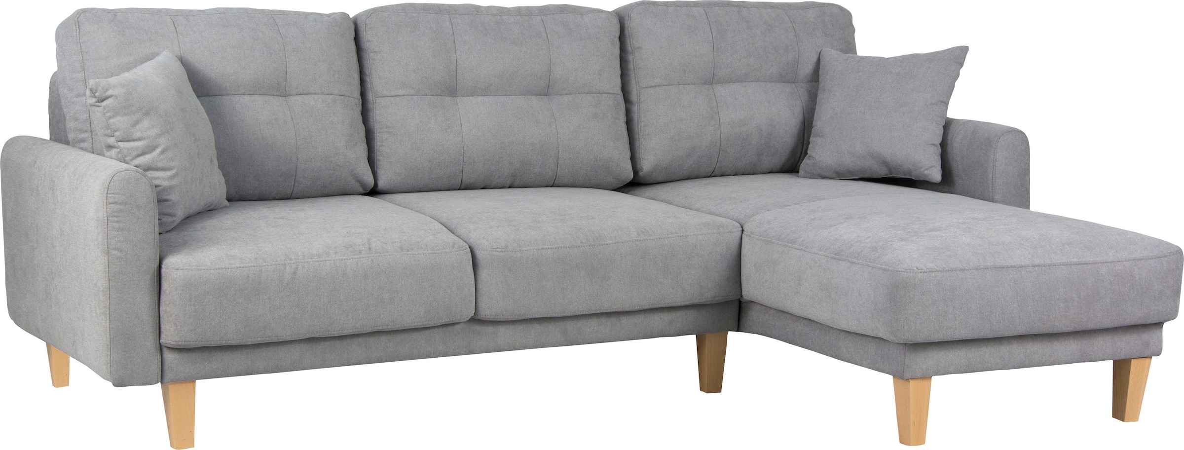 Home affaire Ecksofa »TRIPLO optionale Schlafsofa mit Bettkasten, Masse B/T/H: 234/164/89 cm« L-Form wahlweise mit Bettfunktion - Liegefläche 132x210 cm