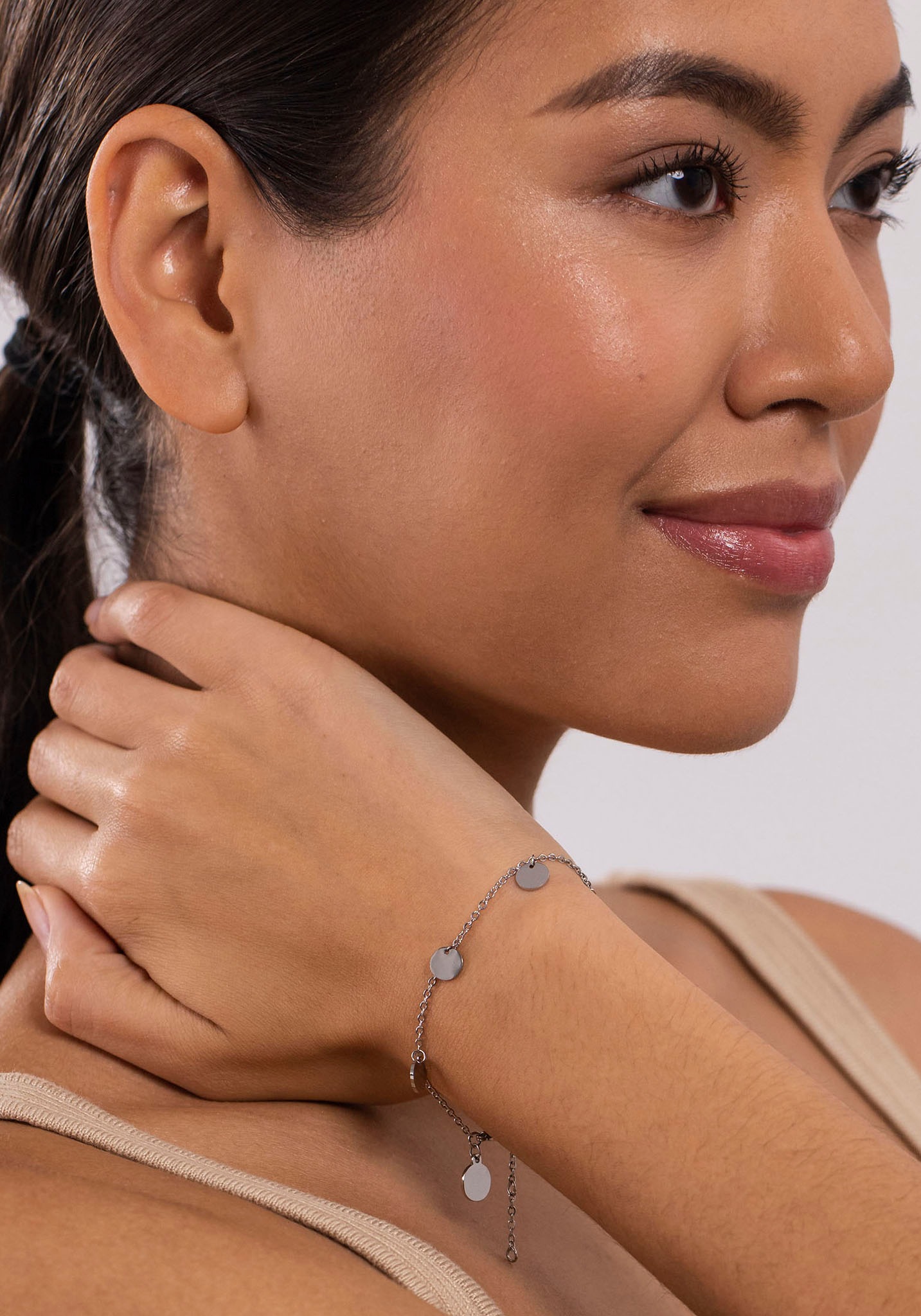 Purelei Armband »Schmuck Geschenk Kalea, Plättchen, Kreis, rund, Bracelet-Kalea«