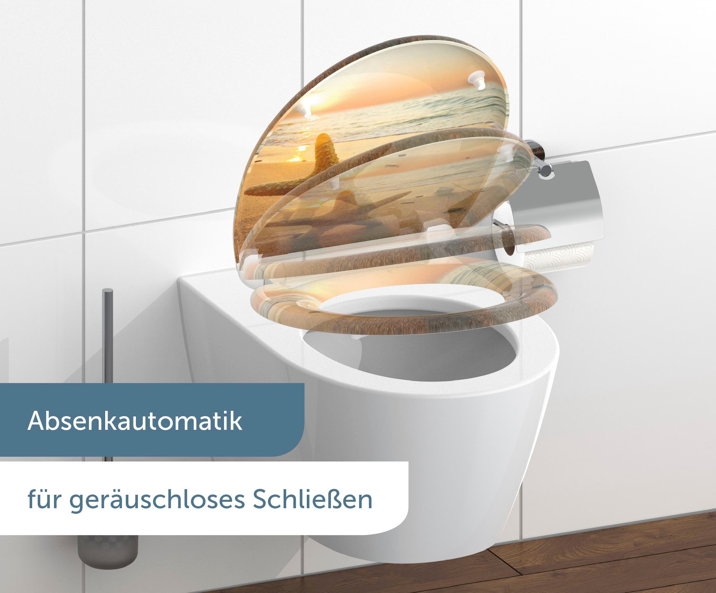 Schütte WC-Sitz »Star« Duroplast, mit Absenkautomatik und Schnellverschluss