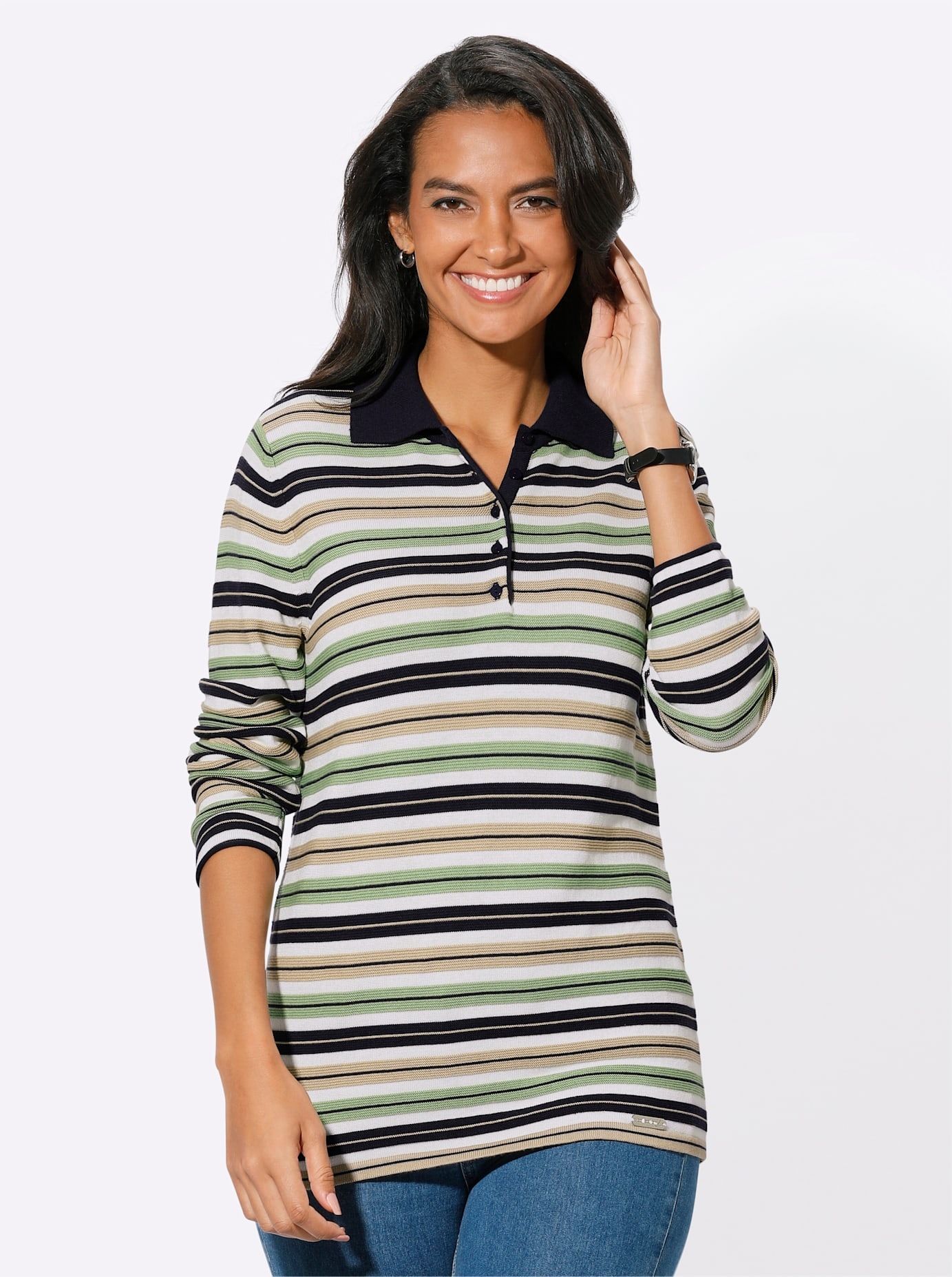 Casual Looks Polokragenpullover »Polopullover«