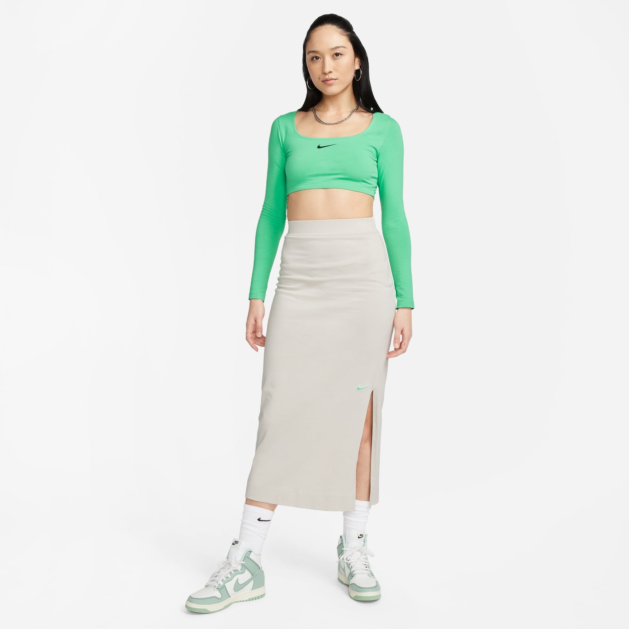 Nike Sportswear Langarmshirt »W NSW LS CROP TOP SW«