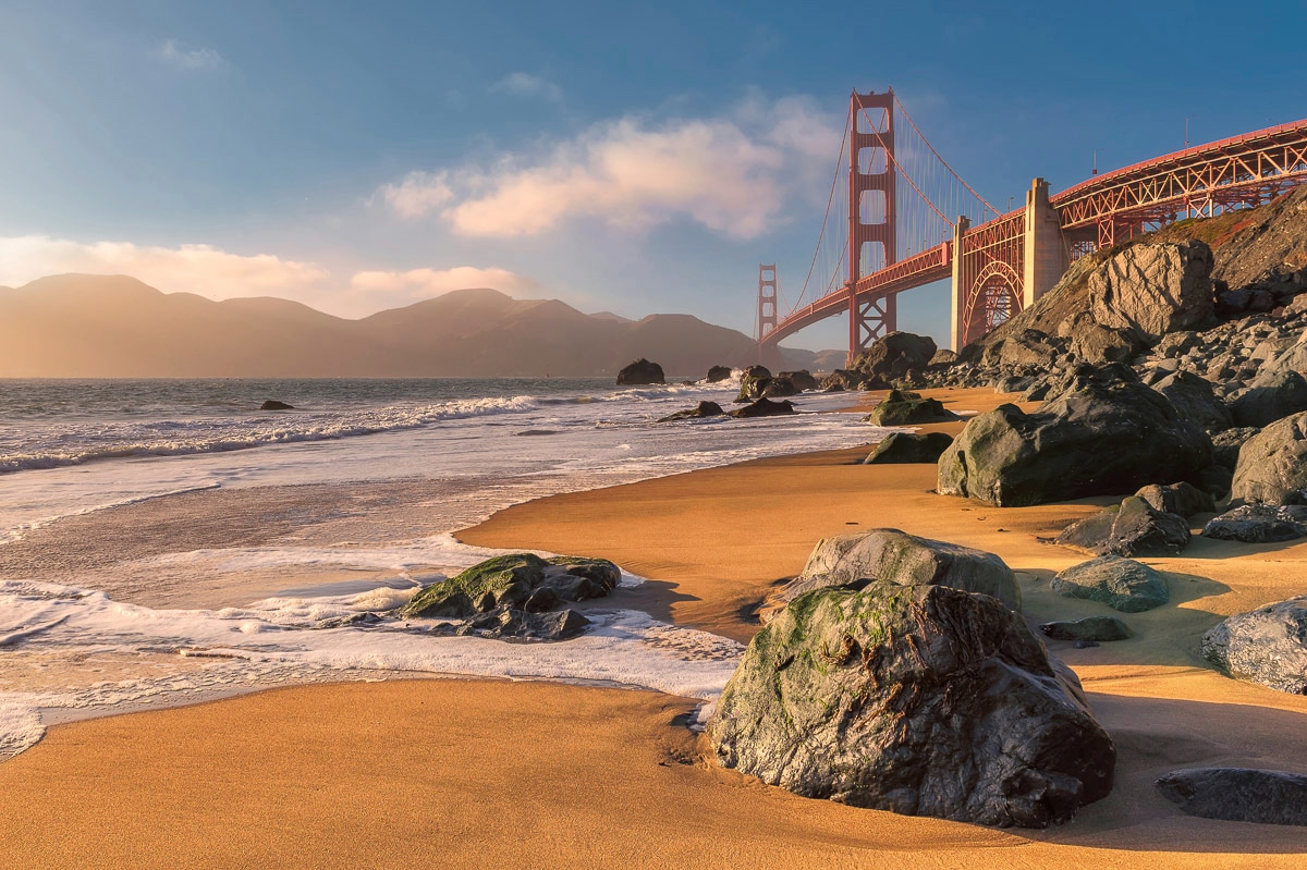 Image of Papermoon Fototapete "Strand in San Francisco"