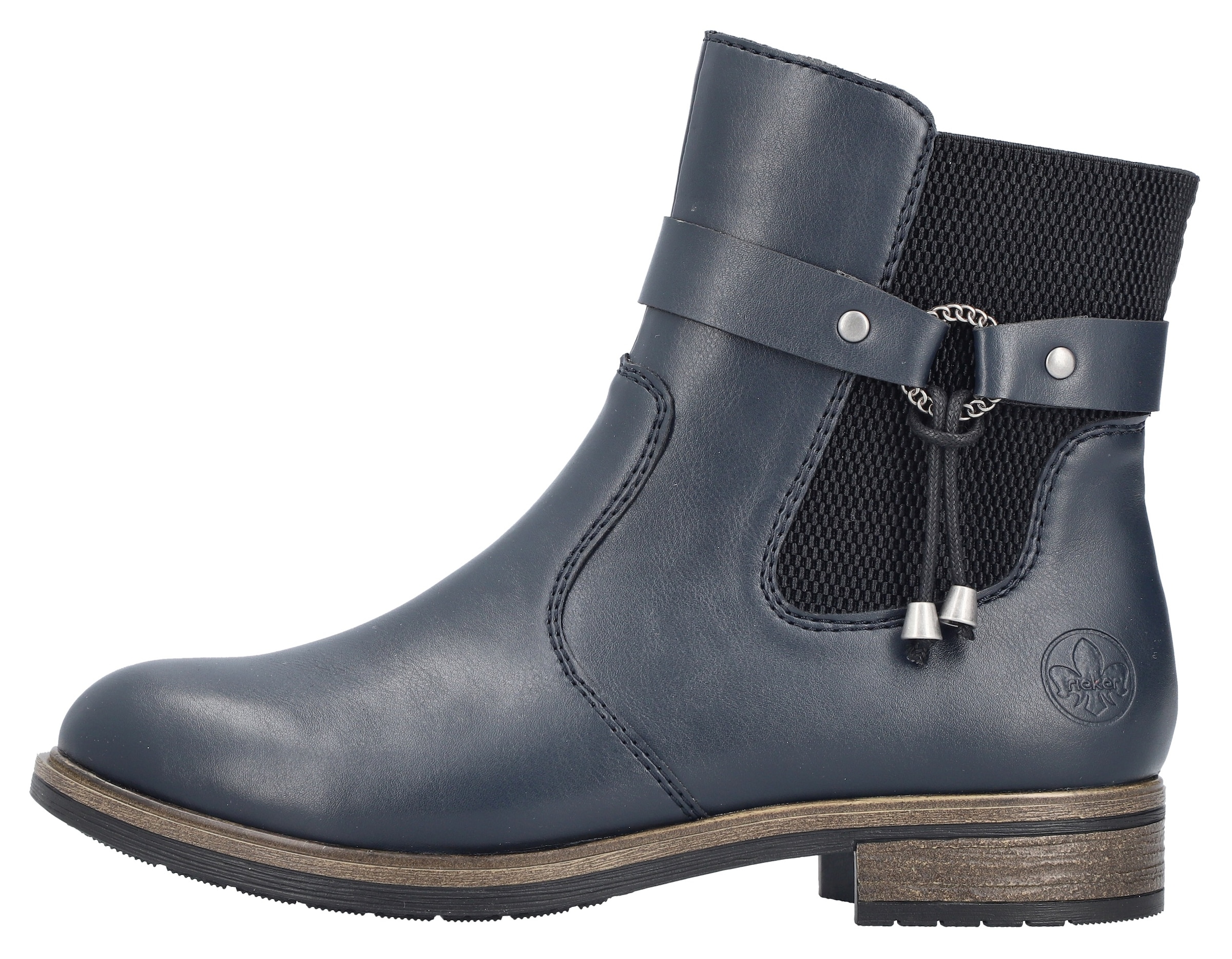 Rieker Winterstiefelette  Chelseaboots, Winterboots, Blockabsatz, mit Innenreissverschluss