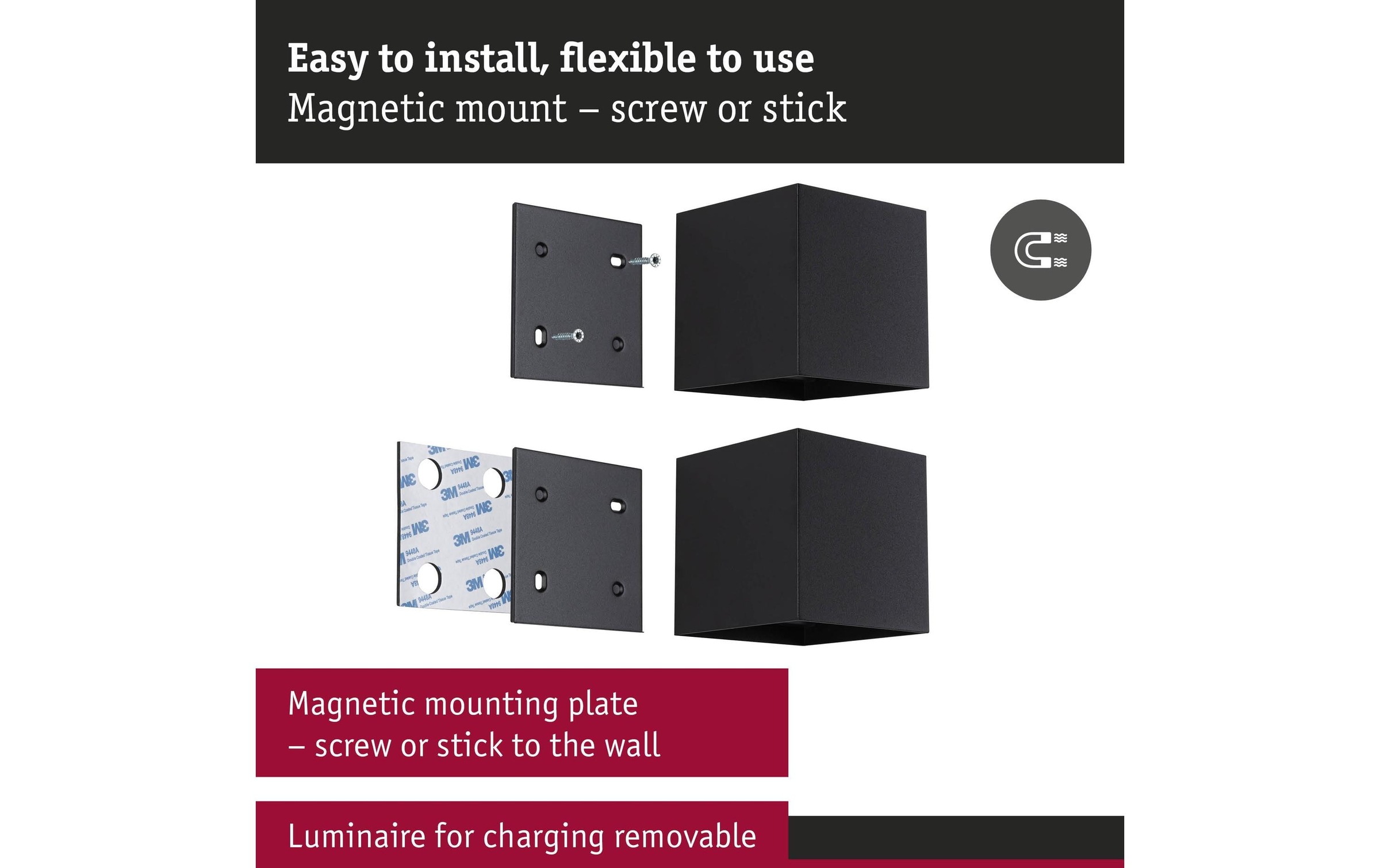 Paulmann Lampe murale »Nyara IP44« 1 cuis