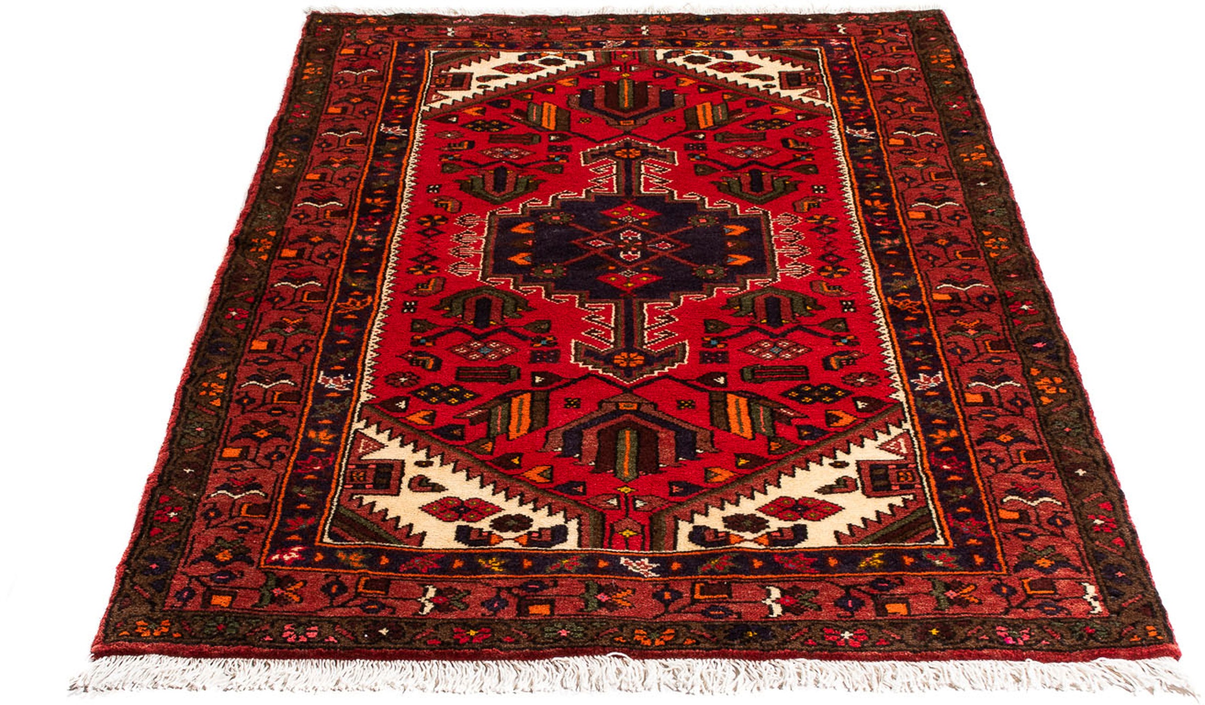 Image of morgenland Orientteppich »Perser - Nomadic - 153 x 103 cm - dunkelrot«, rechteckig, 10 mm Höhe, Wohnzimmer, Handgeknüpft, Einzelstück mit Zertifikat bei Ackermann Versand Schweiz