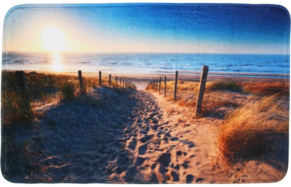 Sanilo Set d'accessoires de salle de bain »Düne« WC-Sitz, Badteppich, Stöpsel, Seifenspender und WC-Bürste