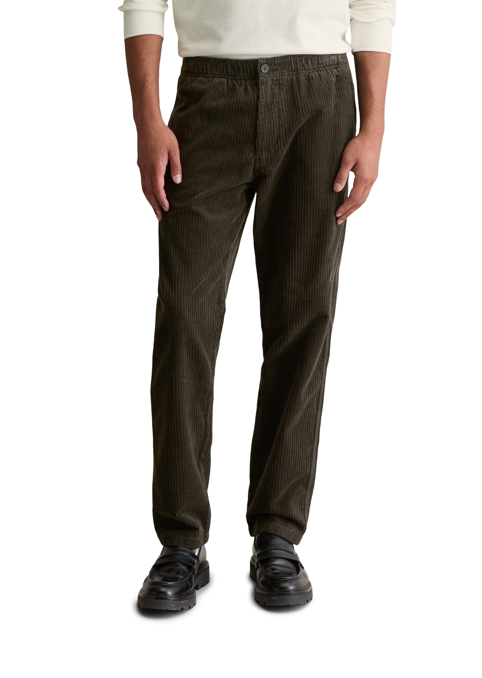 Image of Marc OPolo DENIM Cordhose normale Bundhöhe, Tapered Fit, Elastischer Bund