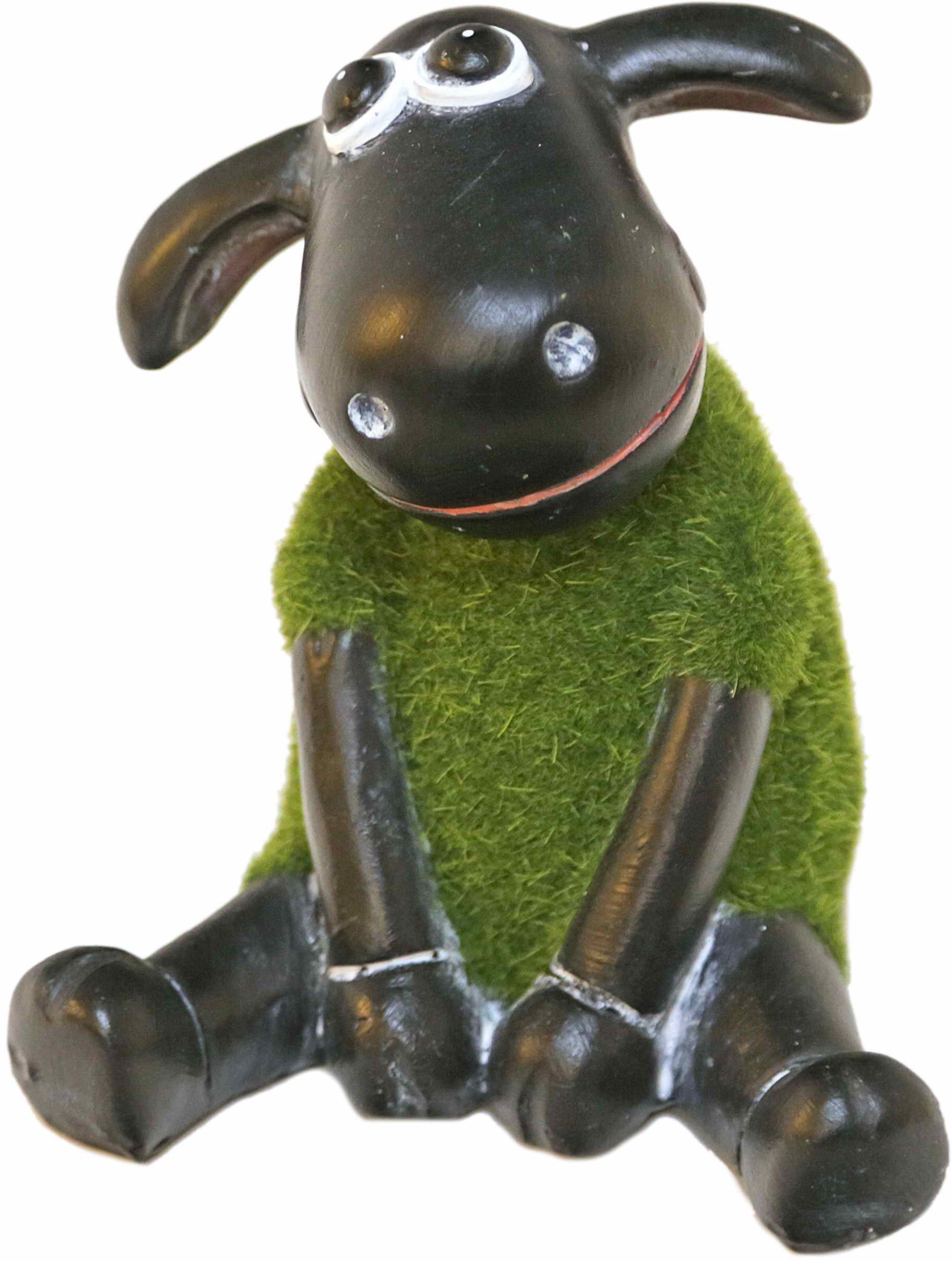 Image of Casa Collection by Jänig Tierfigur »Schaf grün (mit Rasenfell) sitzend, Höhe: 13cm«, (1 St.) bei Ackermann Versand Schweiz