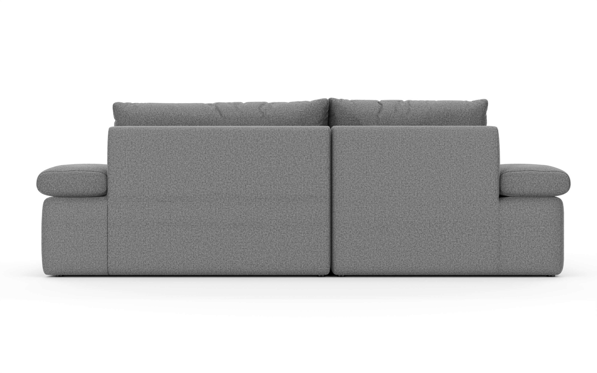 Home affaire Ecksofa »ALVERIE mit Recamiere, moderne Steppung, Masse: B/T/H 274/203/106 cm«, L-Form mit Wellenunterfederung, mit 4 Rückenkissen, pflegeleicht Stoff