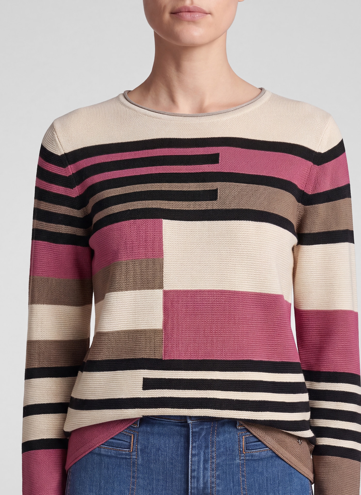 Rabe Strickpullover gemustert