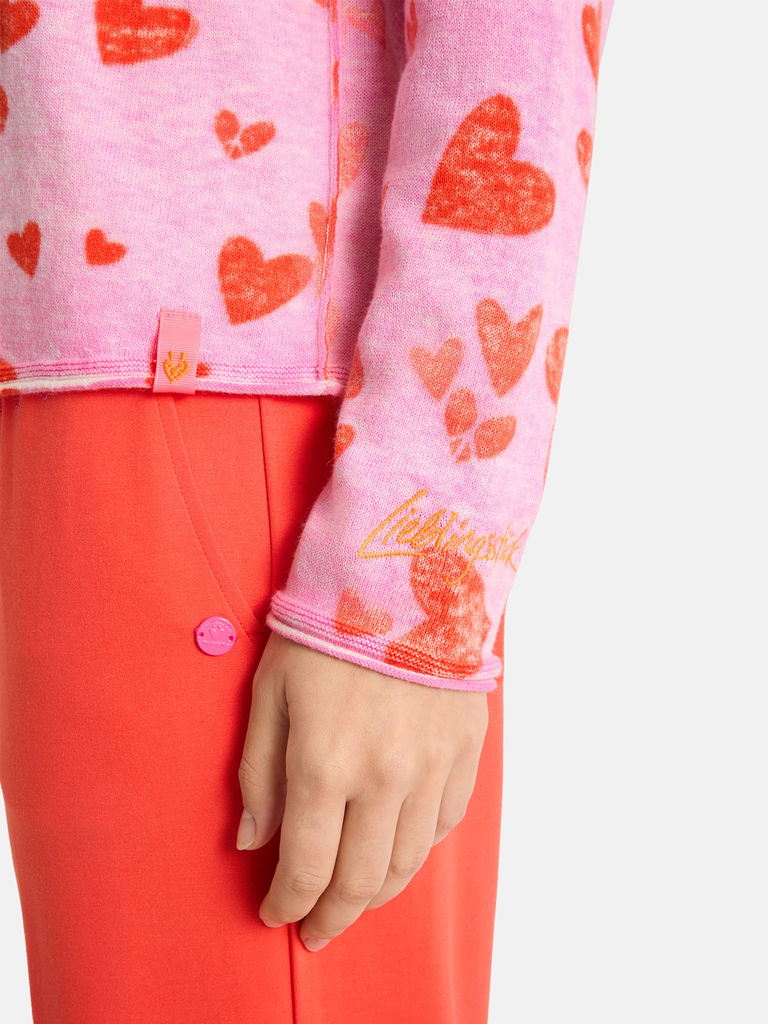 Lieblingsstück Rundhalspullover »LiloL« gemustert, Rundhalsausschnitt