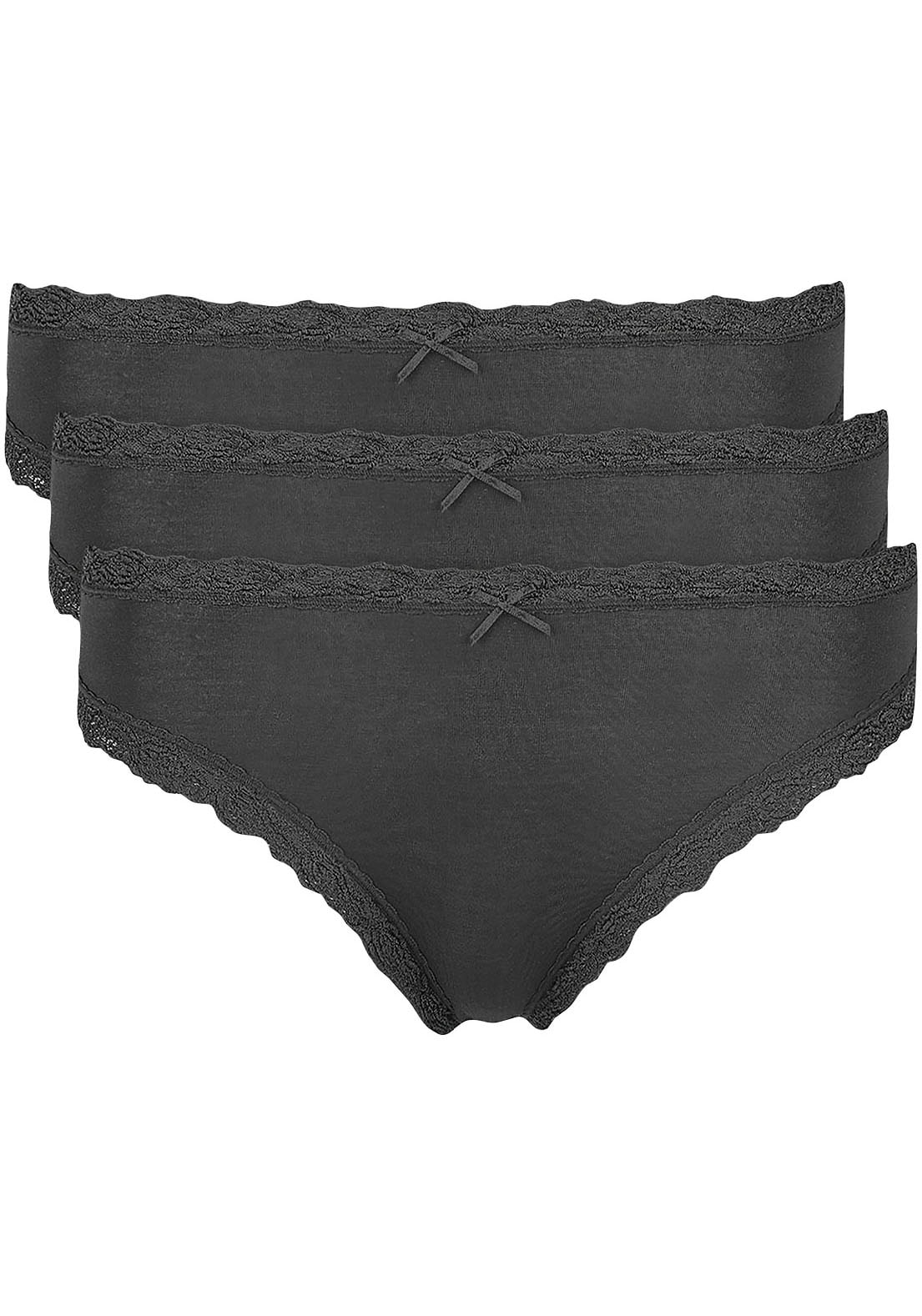 Image of Nina Von C. Jazz-Pants Slips ""Cosy"" 3er Pack, eng, elastisch, atmungsaktiv, bequem, feminin, mit Spitze