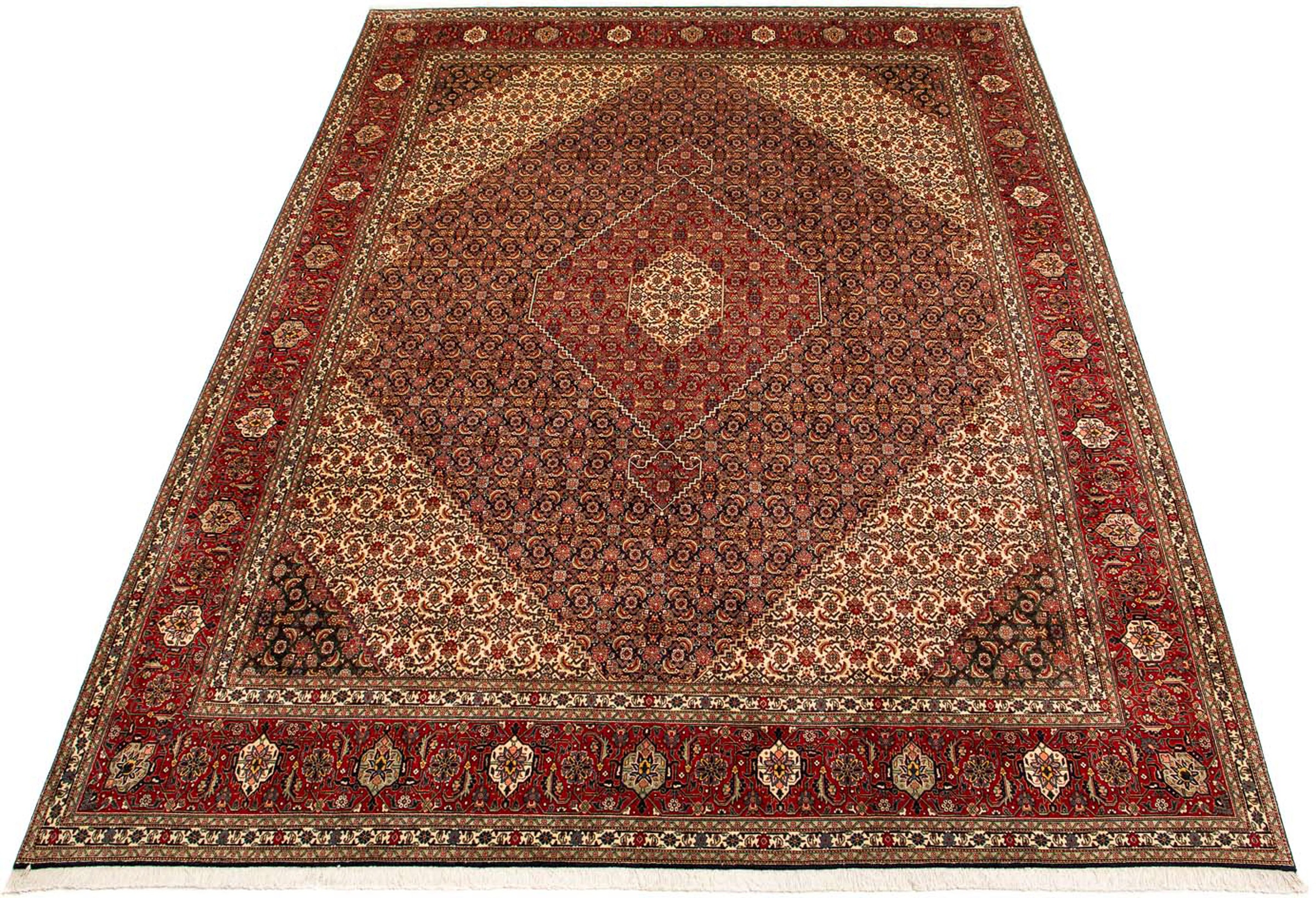 Image of morgenland Orientteppich »Perser - Täbriz - 395 x 300 cm - braun«, rechteckig, 10 mm Höhe, Wohnzimmer, Handgeknüpft, Einzelstück mit Zertifikat bei Ackermann Versand Schweiz