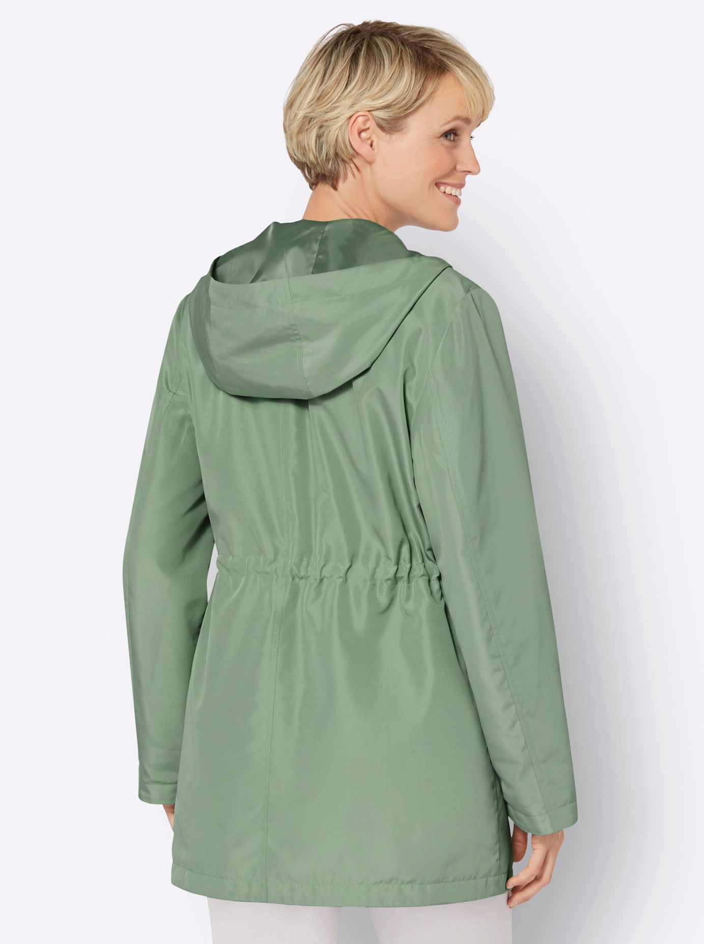 Classic Basics Langjacke, mit Kapuze