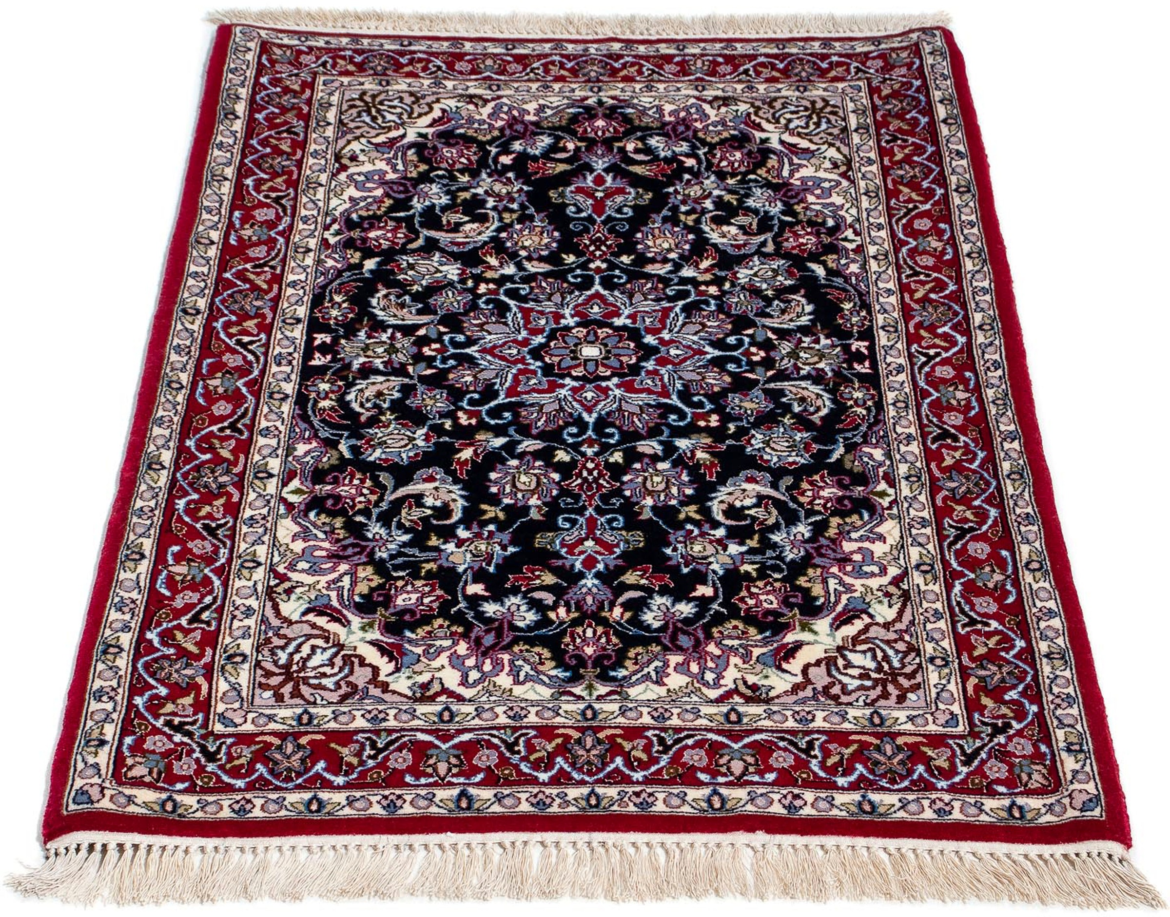 Image of morgenland Orientteppich »Perser - Isfahan - Premium - 108 x 72 cm - dunkelrot«, rechteckig, 6 mm Höhe, Wohnzimmer, Handgeknüpft, Einzelstück mit Zertifikat bei Ackermann Versand Schweiz