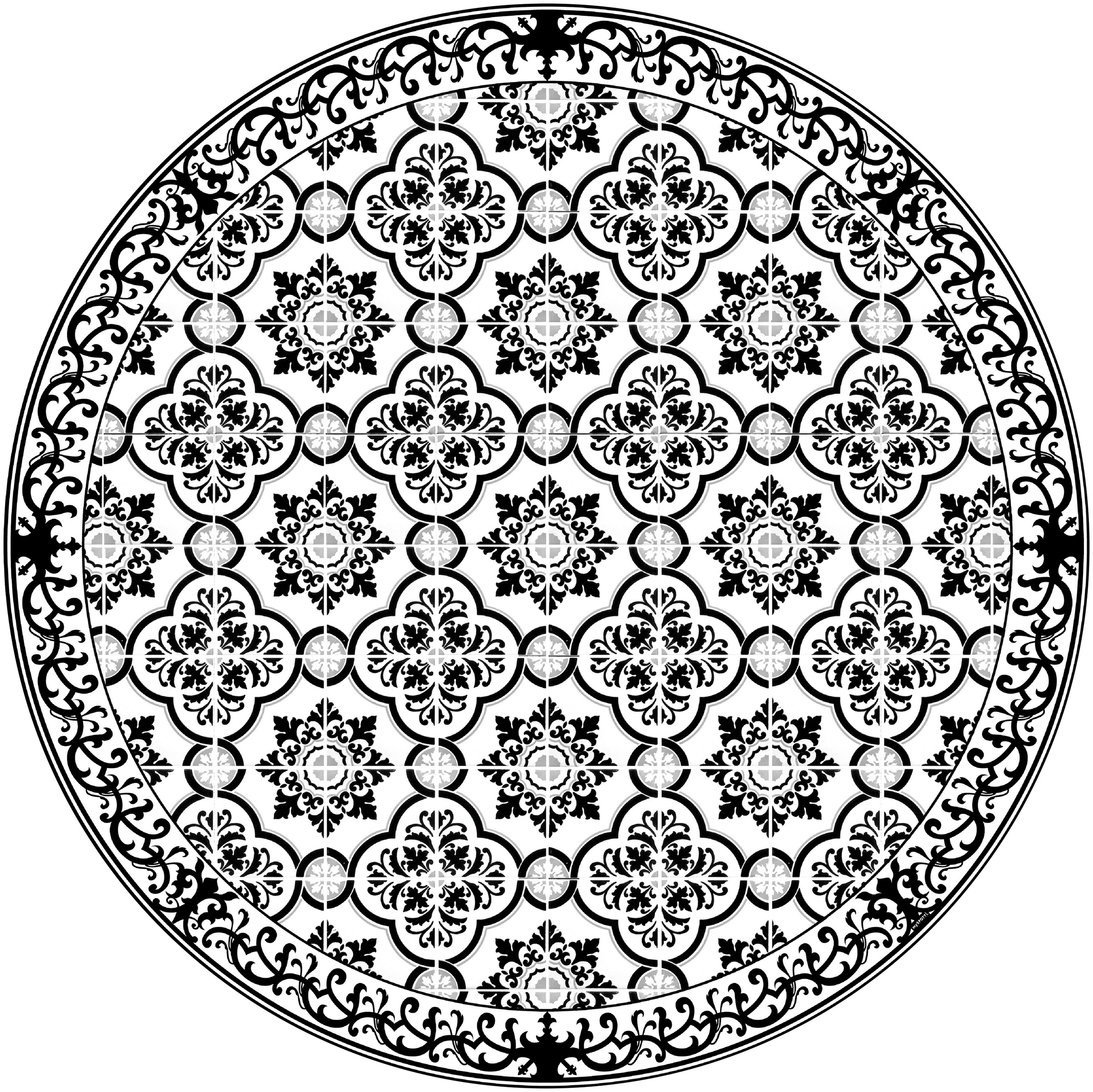 Image of MySpotti Vinylteppich »buddy Elena«, rund, 0,5 mm Höhe, wasserfest und statisch haftend bei Ackermann Versand Schweiz