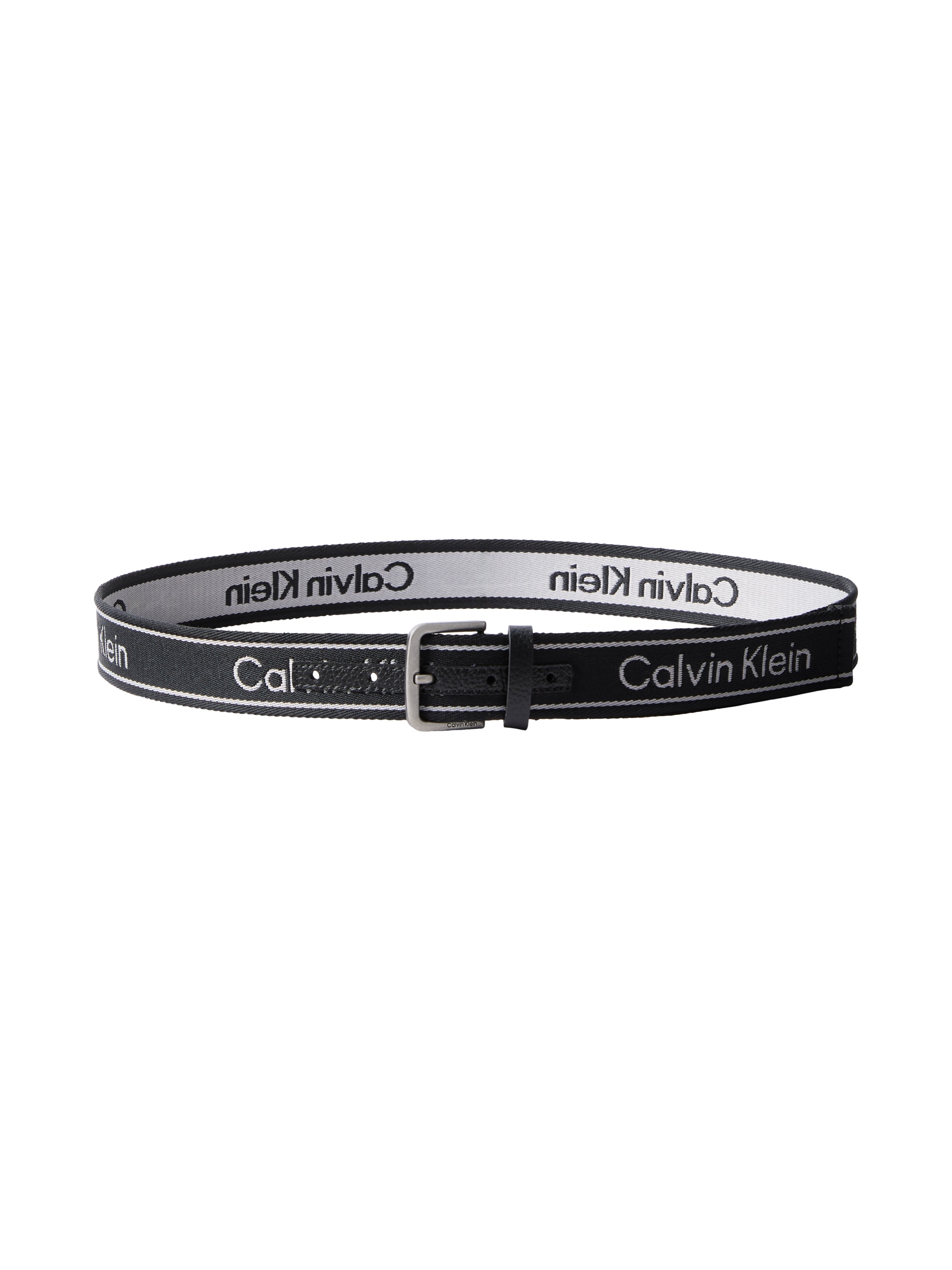 Calvin Klein Stoffgürtel »SHORT ROUND BUCKLE WEBBING 35MM« Regular fit und grössenverstellbar