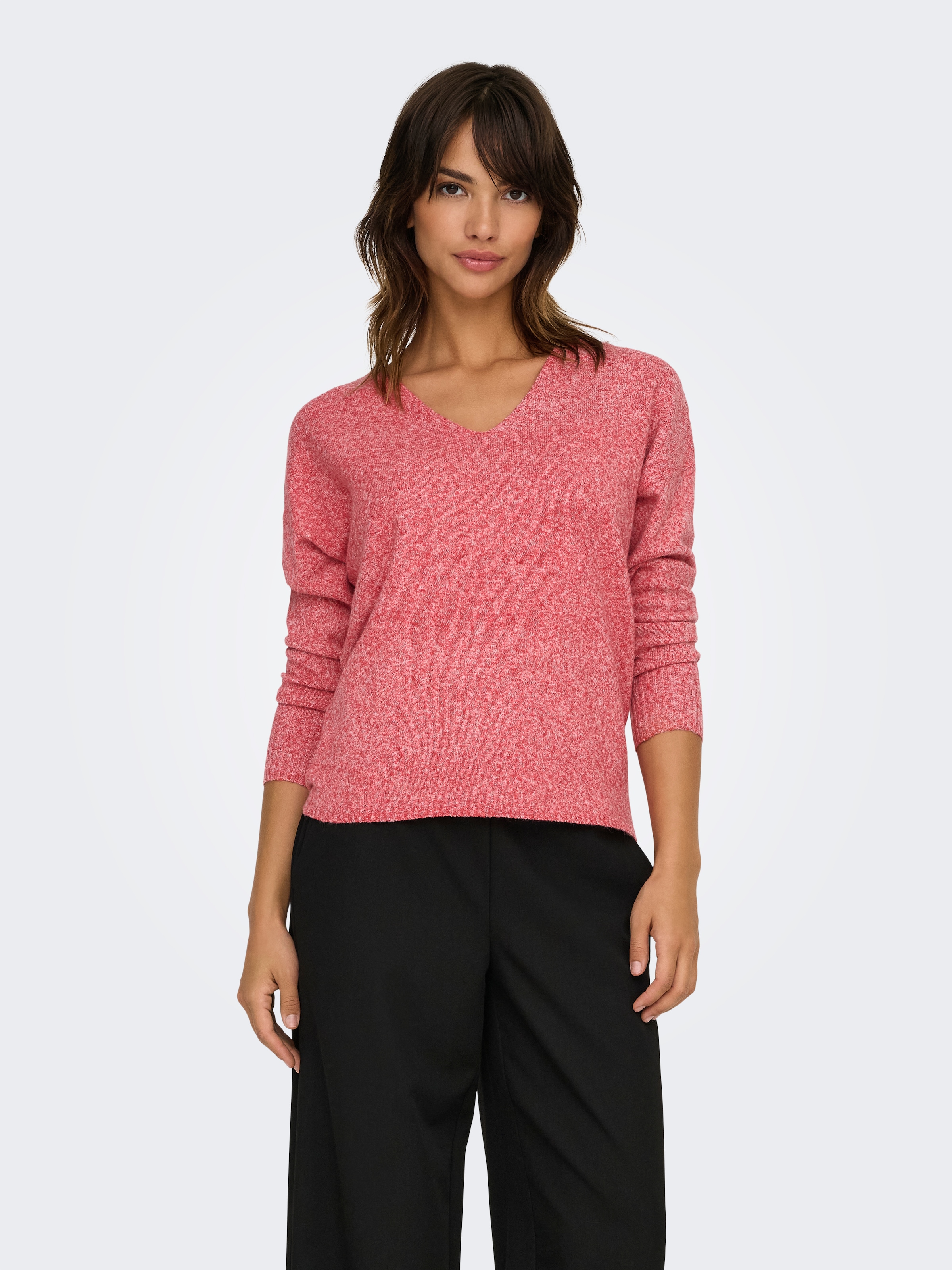 ONLY V-Ausschnitt-Pullover »ONLRICA LIFE L/S V-NECK PULLO KNT NOOS«