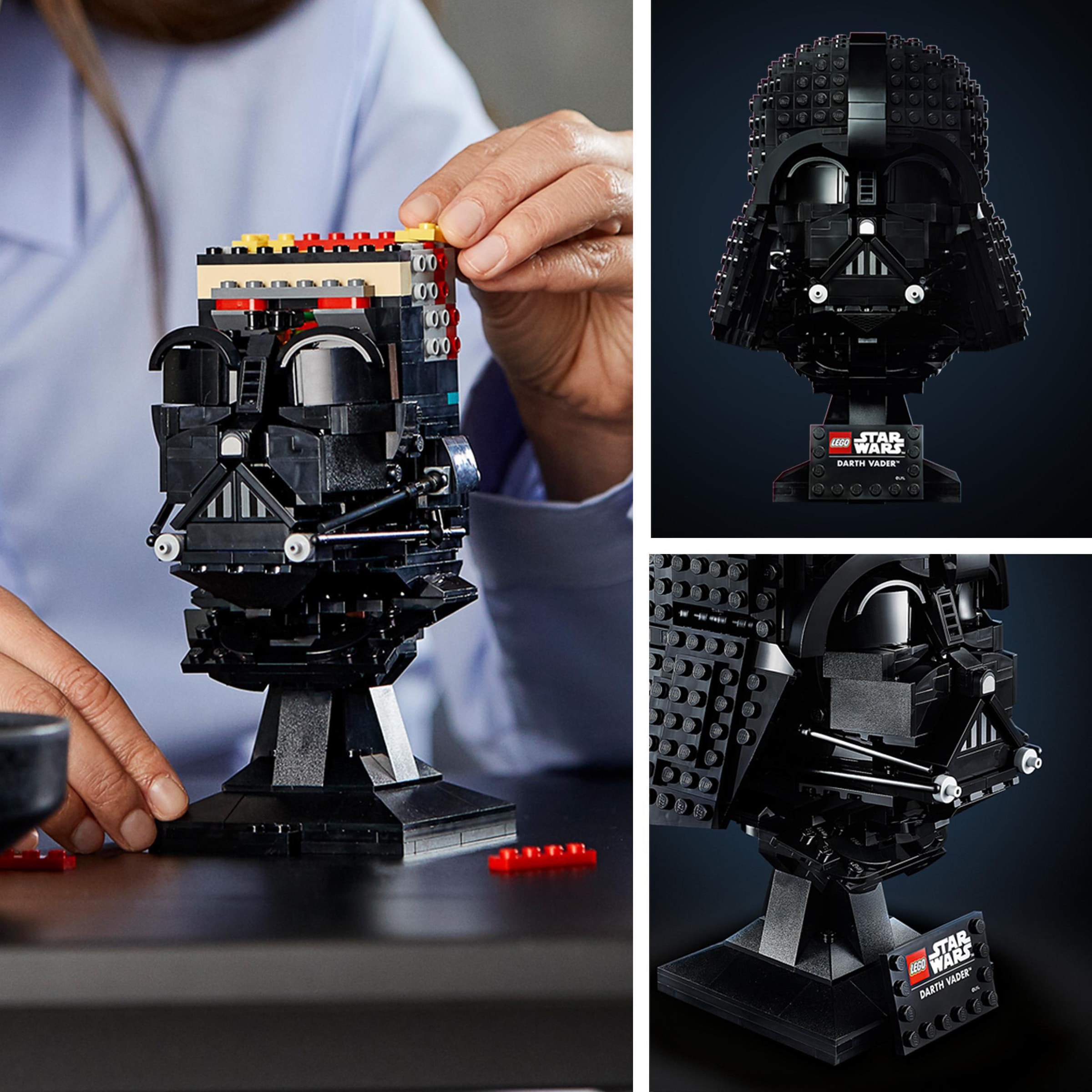 LEGO® Konstruktionsspielsteine »Darth-Vader™ Helm (75304), LEGO® Star Wars™«, (834 St.), Made in Europe