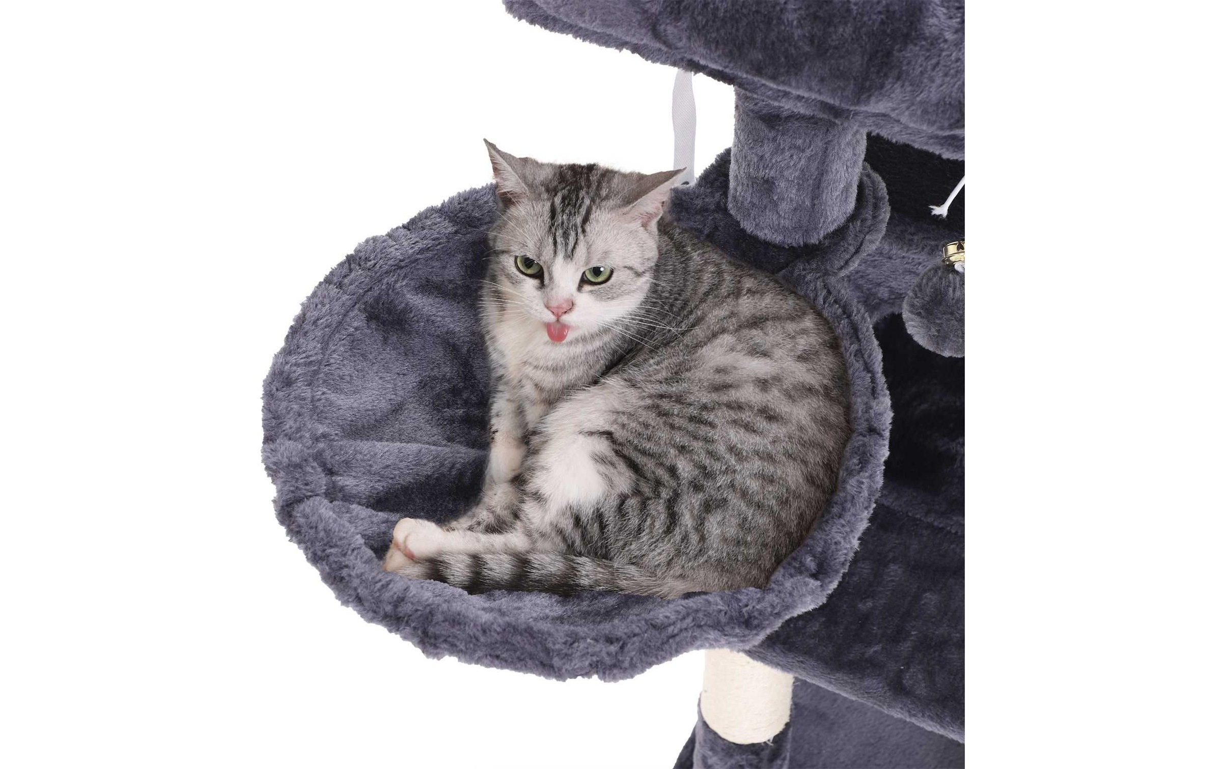 FEANDREA Kratzbaum 96 cm hoch Stabile Kratz- und Klettergelegenheit für Katzen