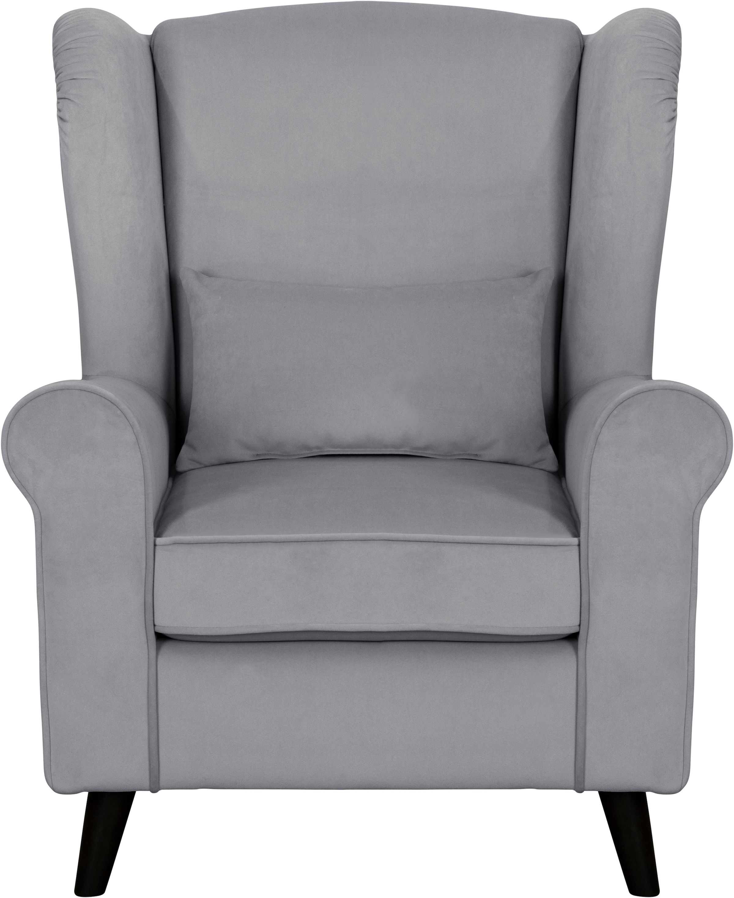 Home affaire Sessel »Ohrensessel CHISTELLE, wahlweise mit Polsterhocker«, mit Wellenunterfederung, Masse: B/T/H: 81/87/99 cm