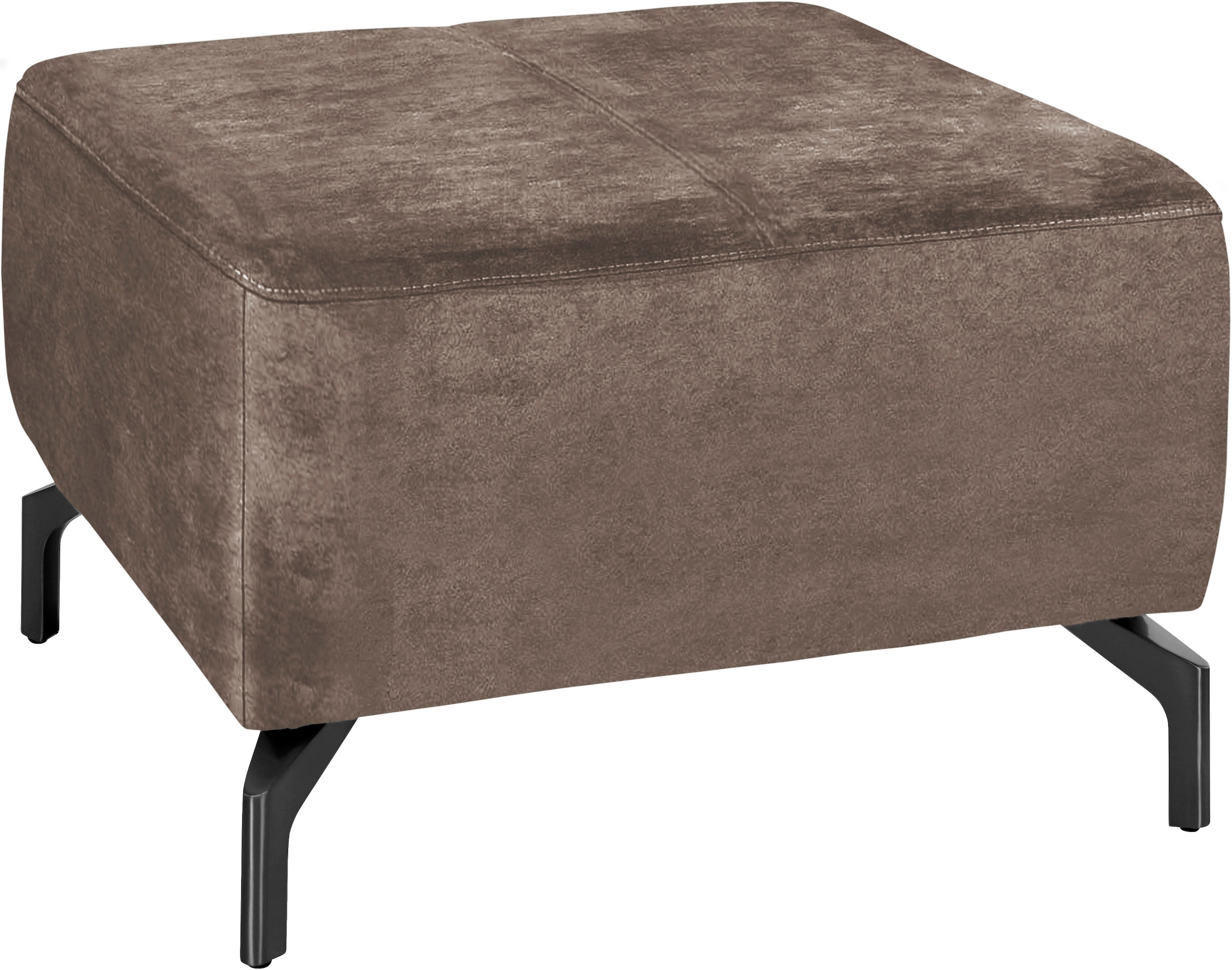 sit&more Tabouret »Gizeh« Fusshöhe 15 cm, wahlweise in 2 unterschiedlichen Fussfarben