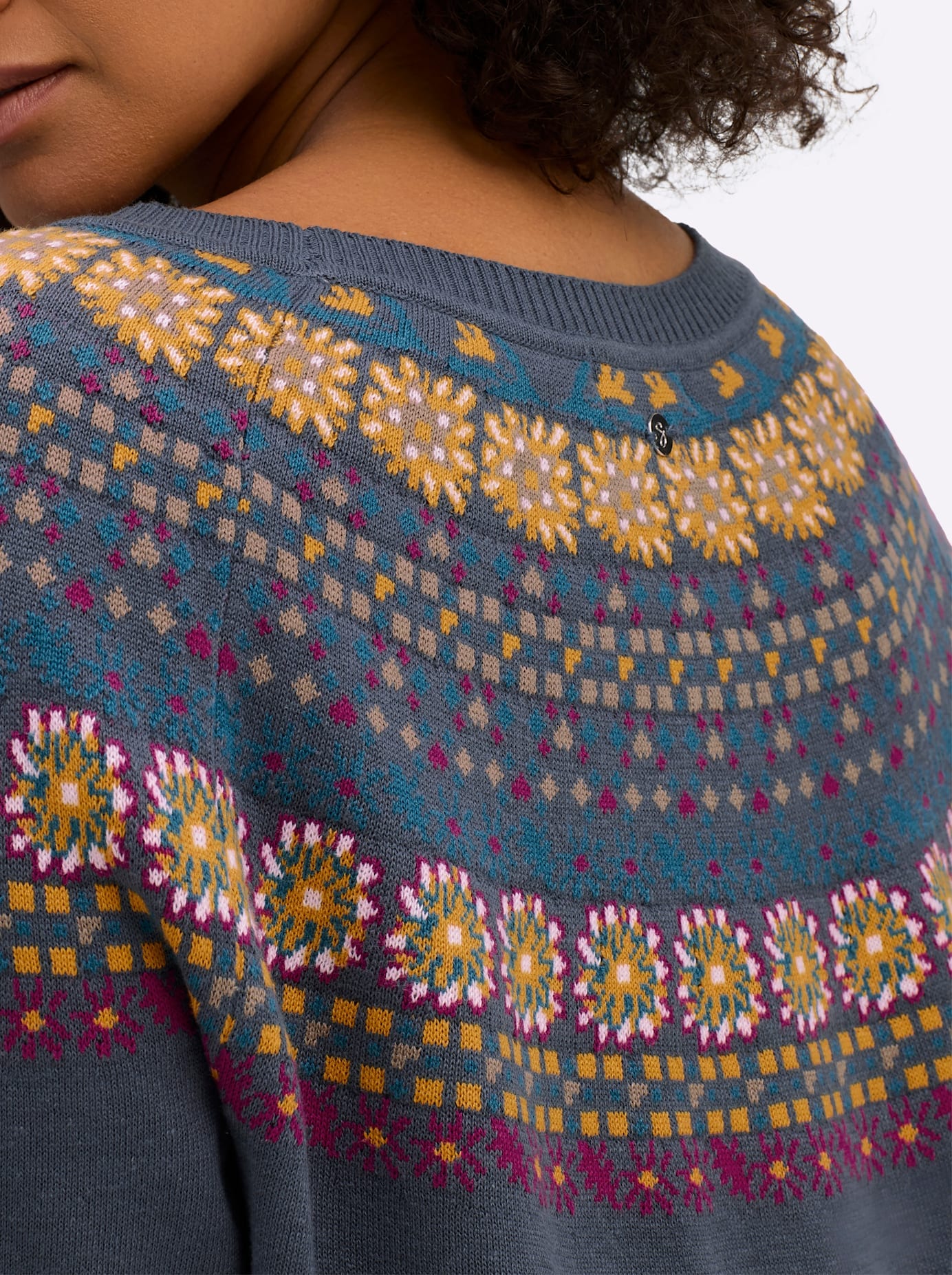 Sheego Jacquardpullover »Pullover«