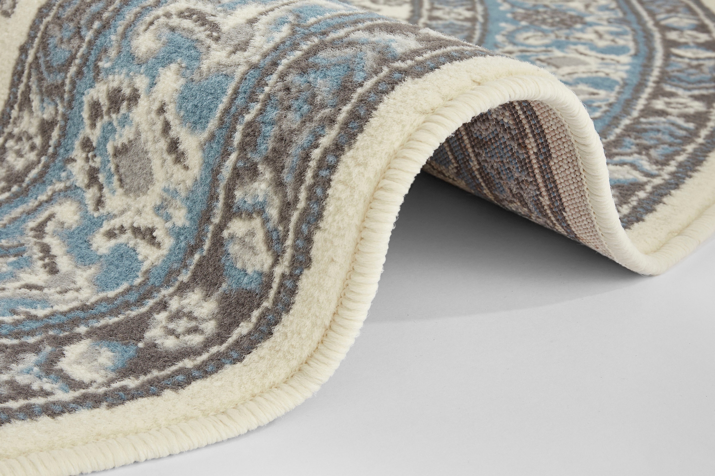 NOURISTAN Teppich »Parun Täbriz«, rund, 9 mm Höhe, Kurzflor, Orient, Teppich, Vintage, Esszimmer, Wohnzimmer, Flur
