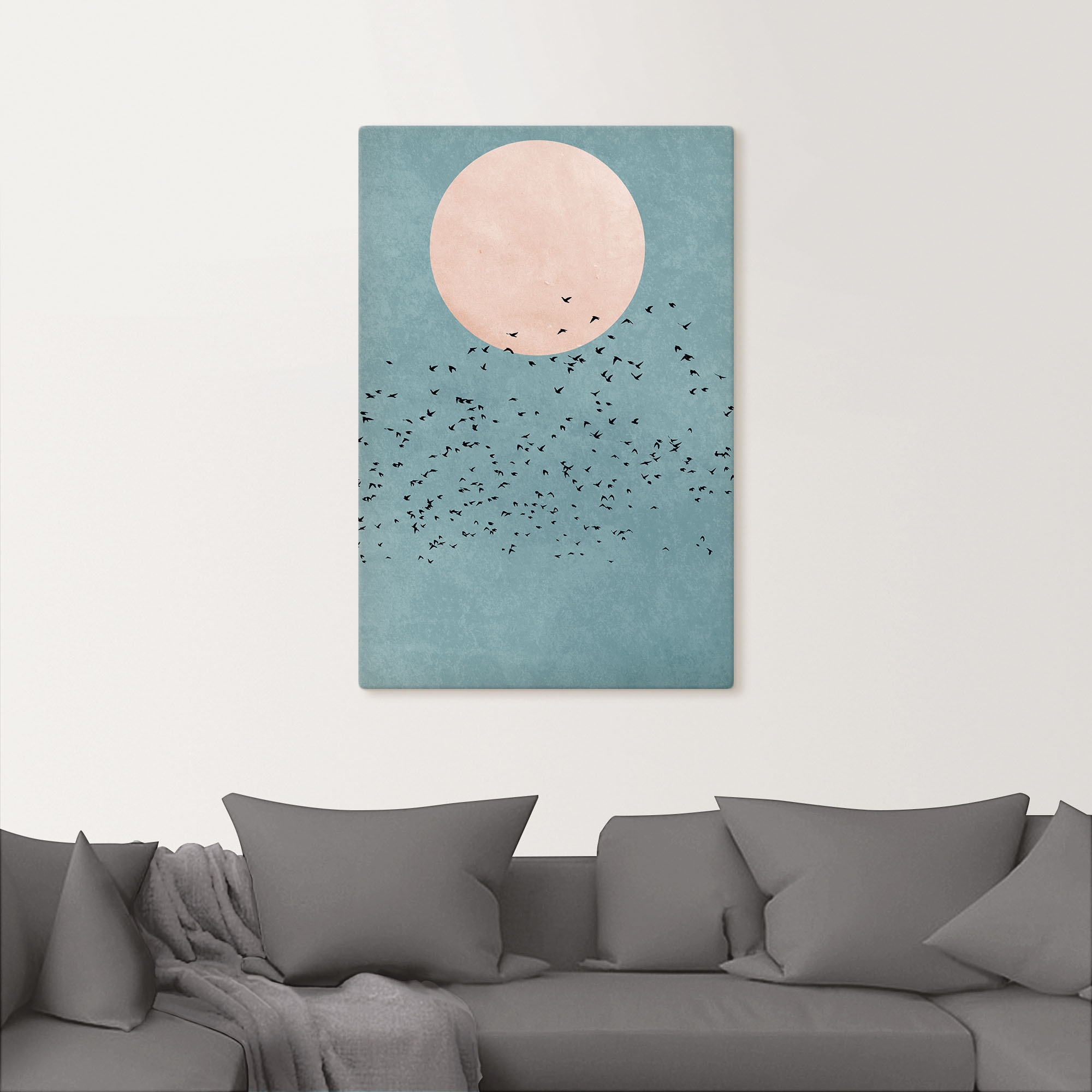 Artland Tableau sur toile »Wegfliegen« 1 cuis tlg. auf Holzrahmen gespannt