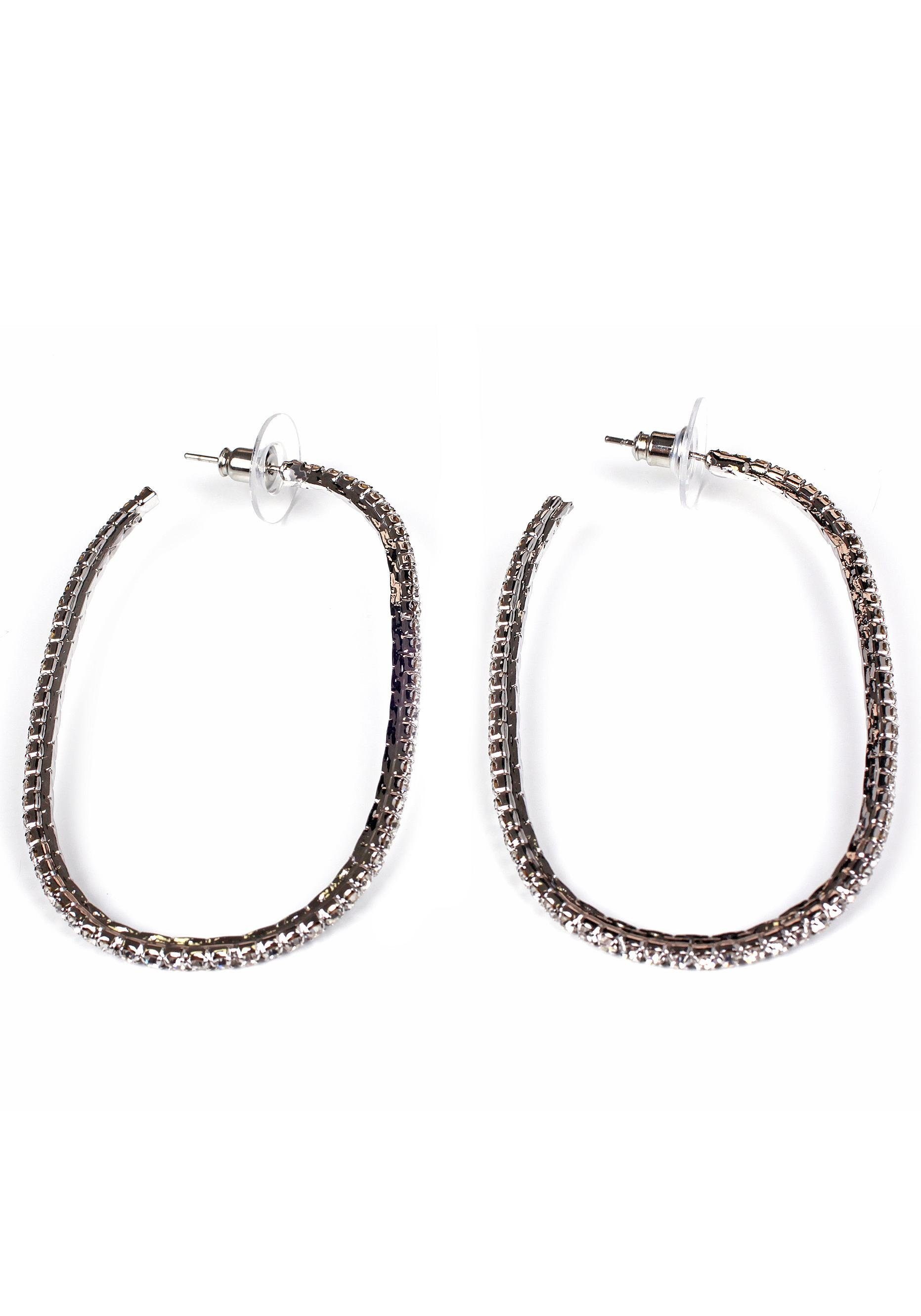 Paar Creolen »klassisch mit einem Hauch von Eleganz, oval«