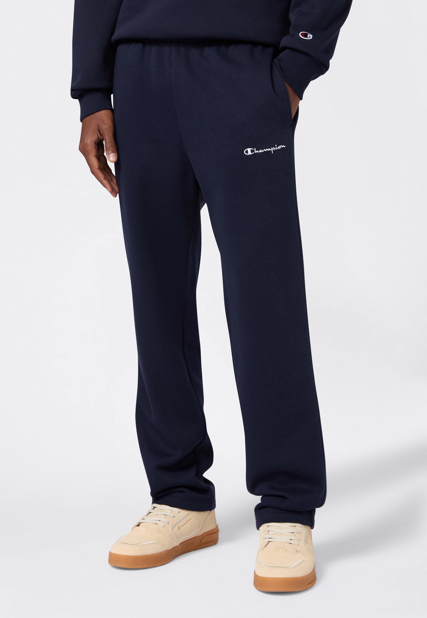 Champion Jogginghose »ICONS Straight Hem Pants Fleece«, (1 tlg.)