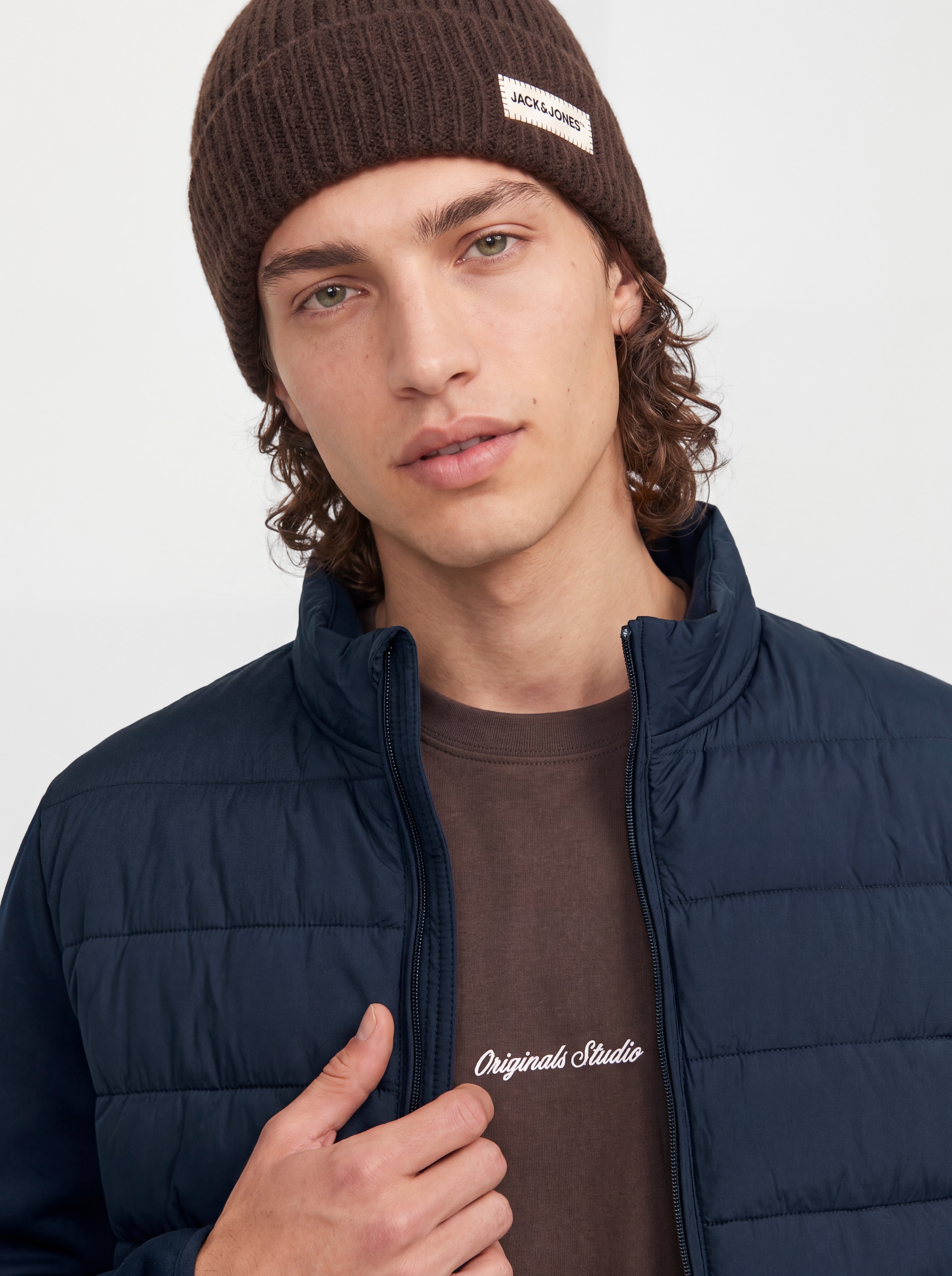 Jack & Jones Steppjacke »JJETATE HYBRID JACKET« Kunstfaser, regular fit