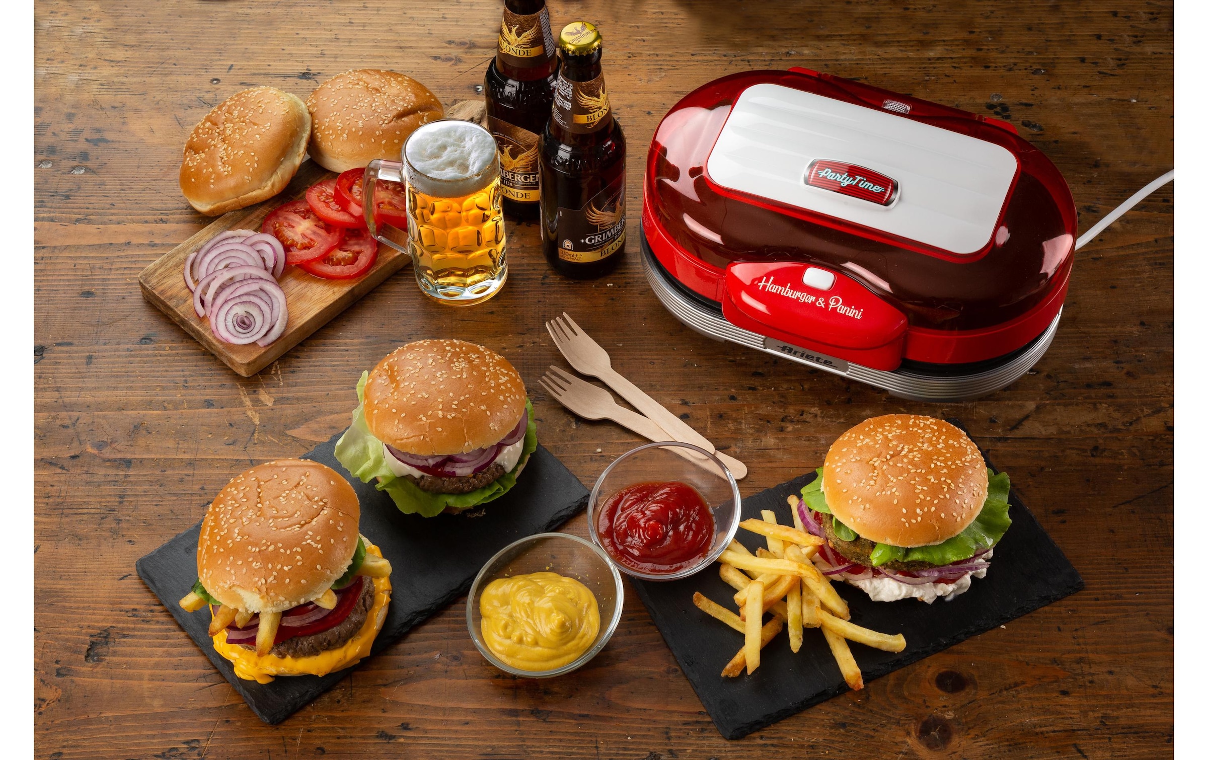 Ariete Hamburger Maker »Ariete Party Time«, 1200 W