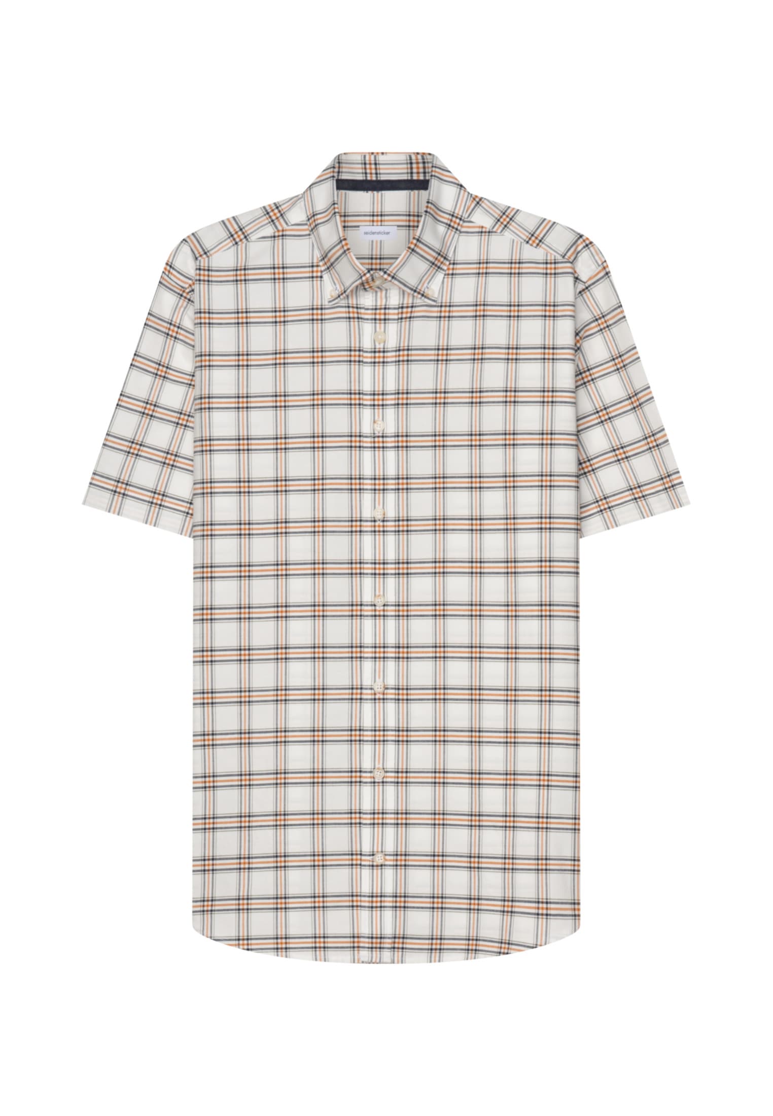 Image of seidensticker Businesshemd "Schwarze Rose" Regular 1/2 Button-Down-Kragen Karo